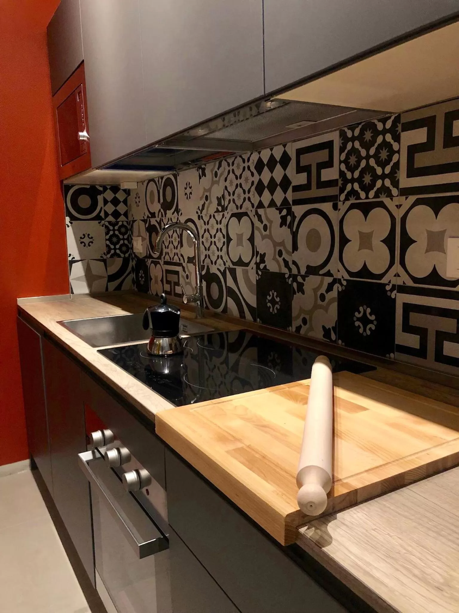 Kitchen or kitchenette in Zanhotel Regina