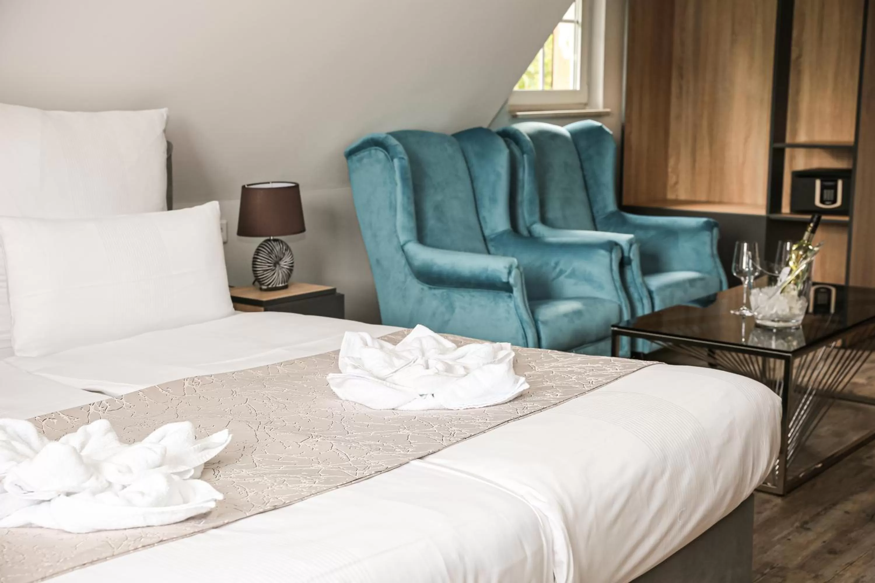 Bed in Hotel Waldeslust