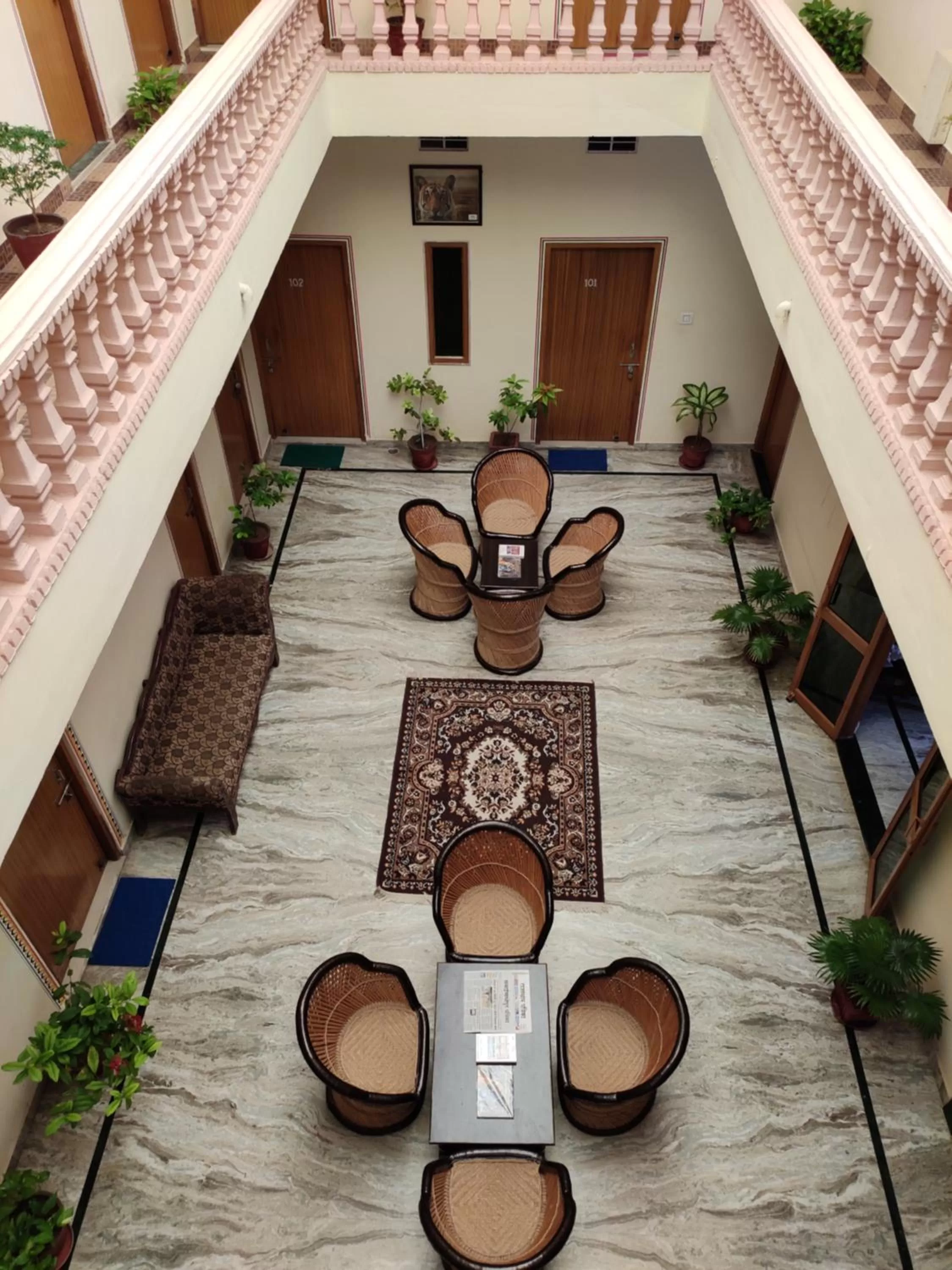 Lobby or reception in Hotel Tiger Haveli