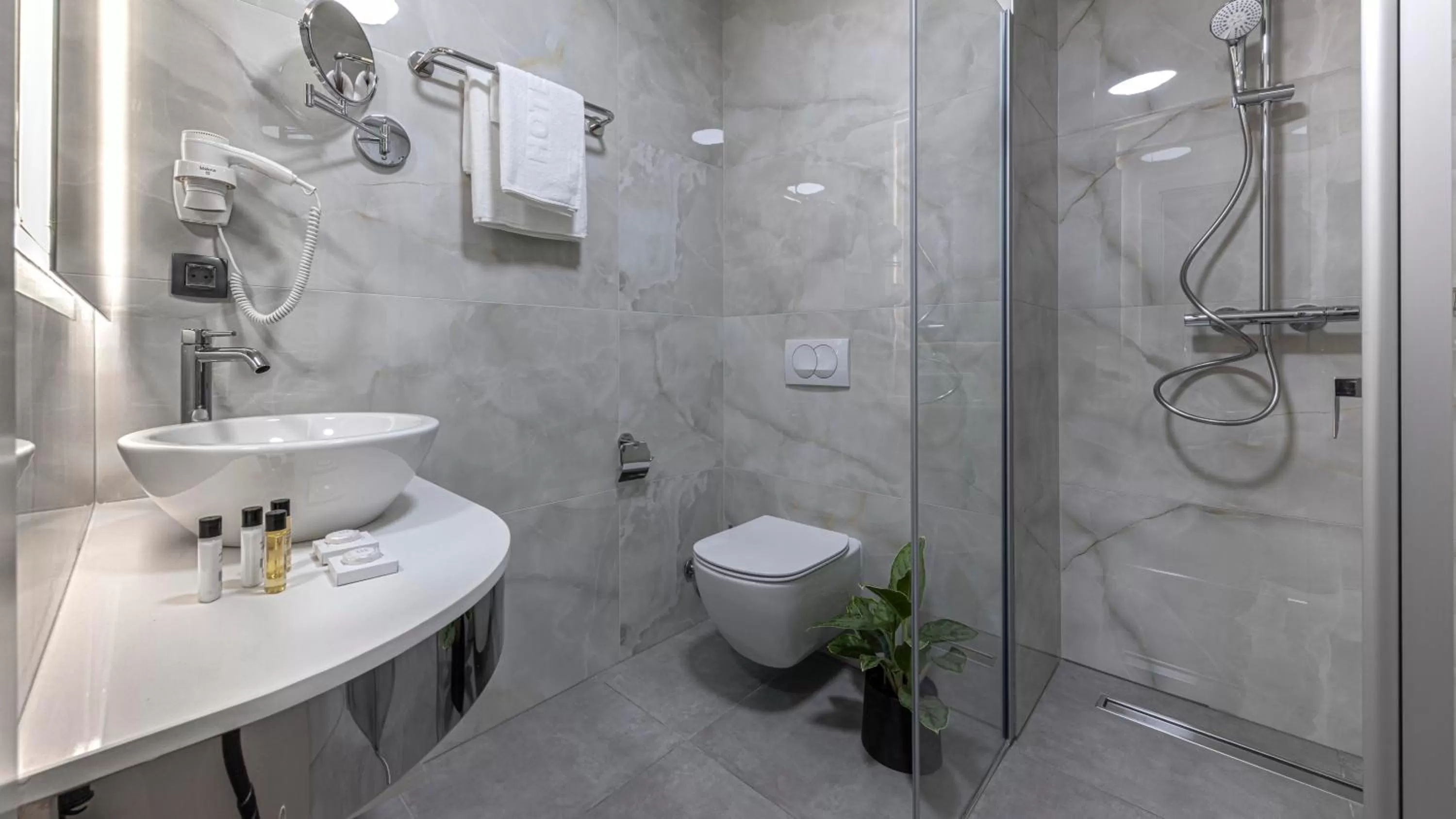 Bathroom in Grand Hotel Zagreb