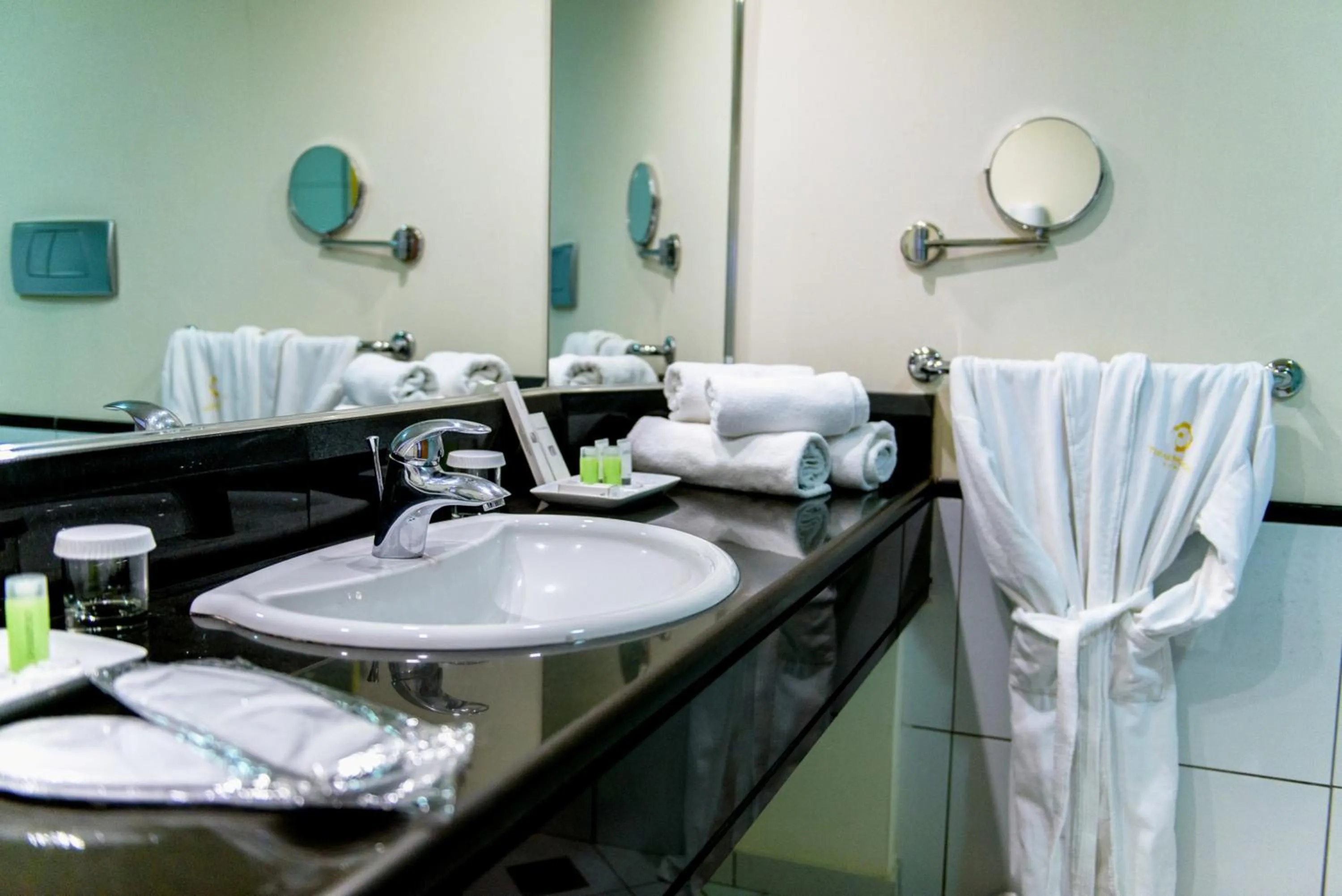 Bathroom in Ramada Plaza by Wyndham Thraki