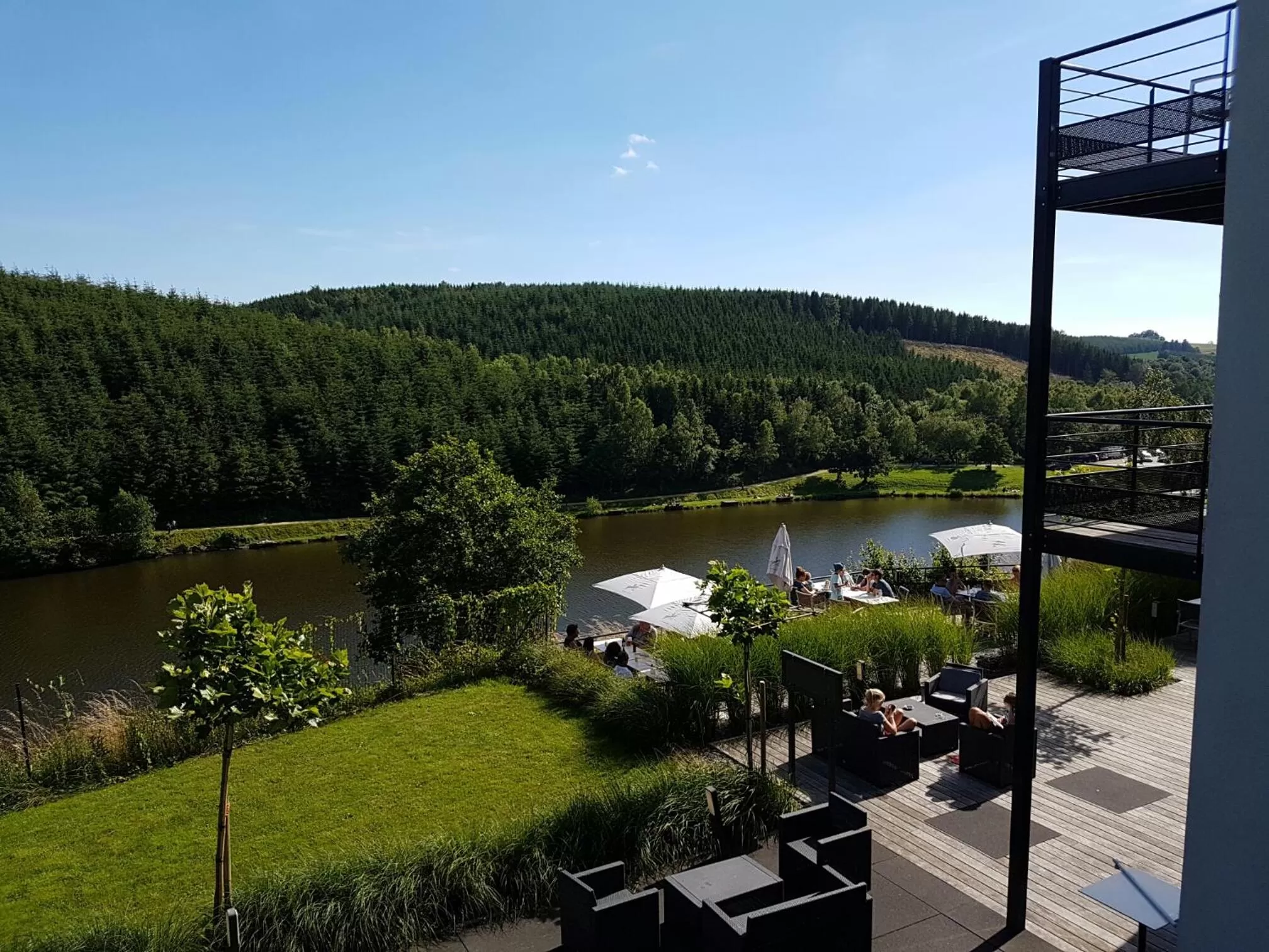 Lake view in Hotel Eden Ardenne