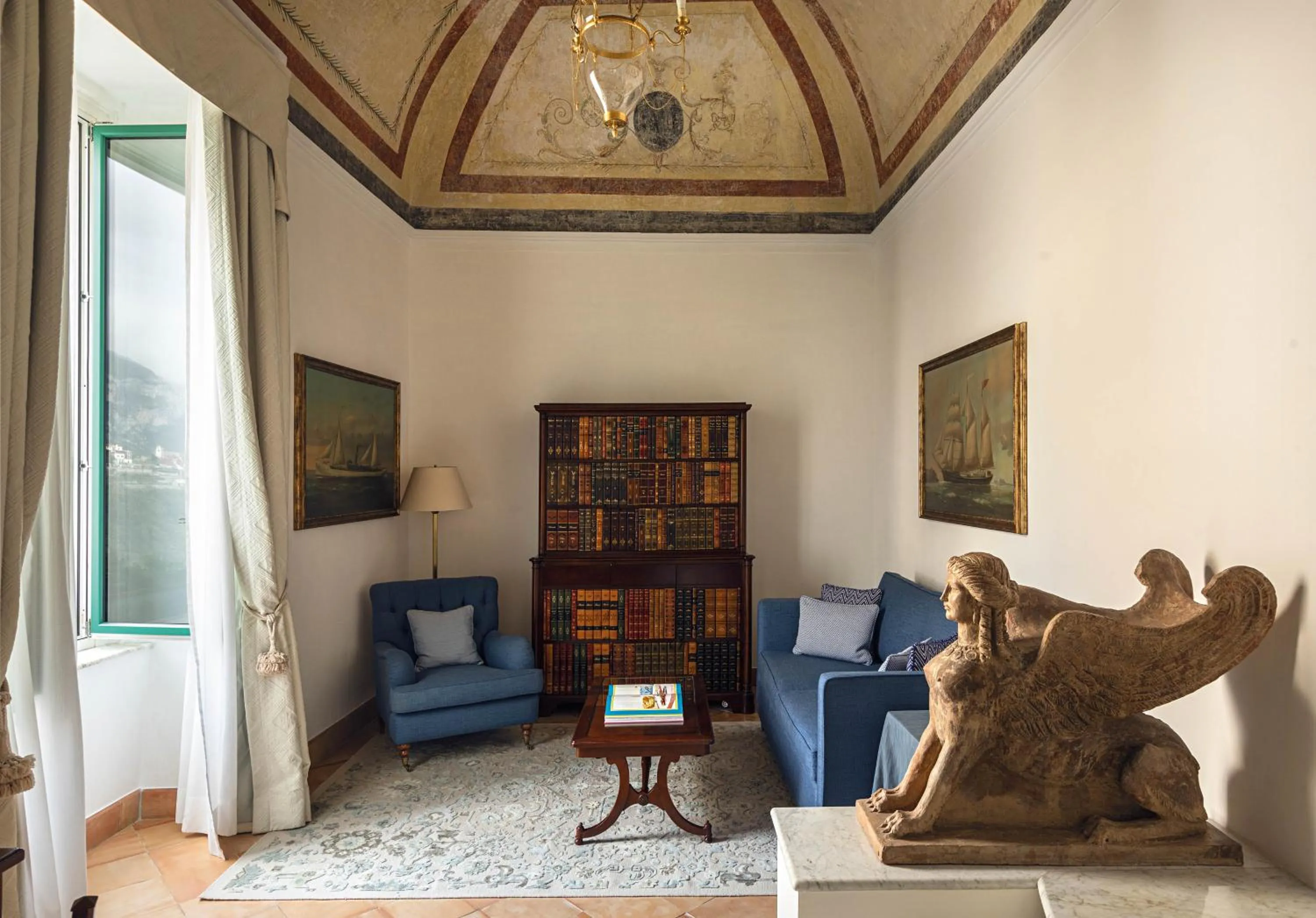 Living room in Caruso, A Belmond Hotel, Amalfi Coast