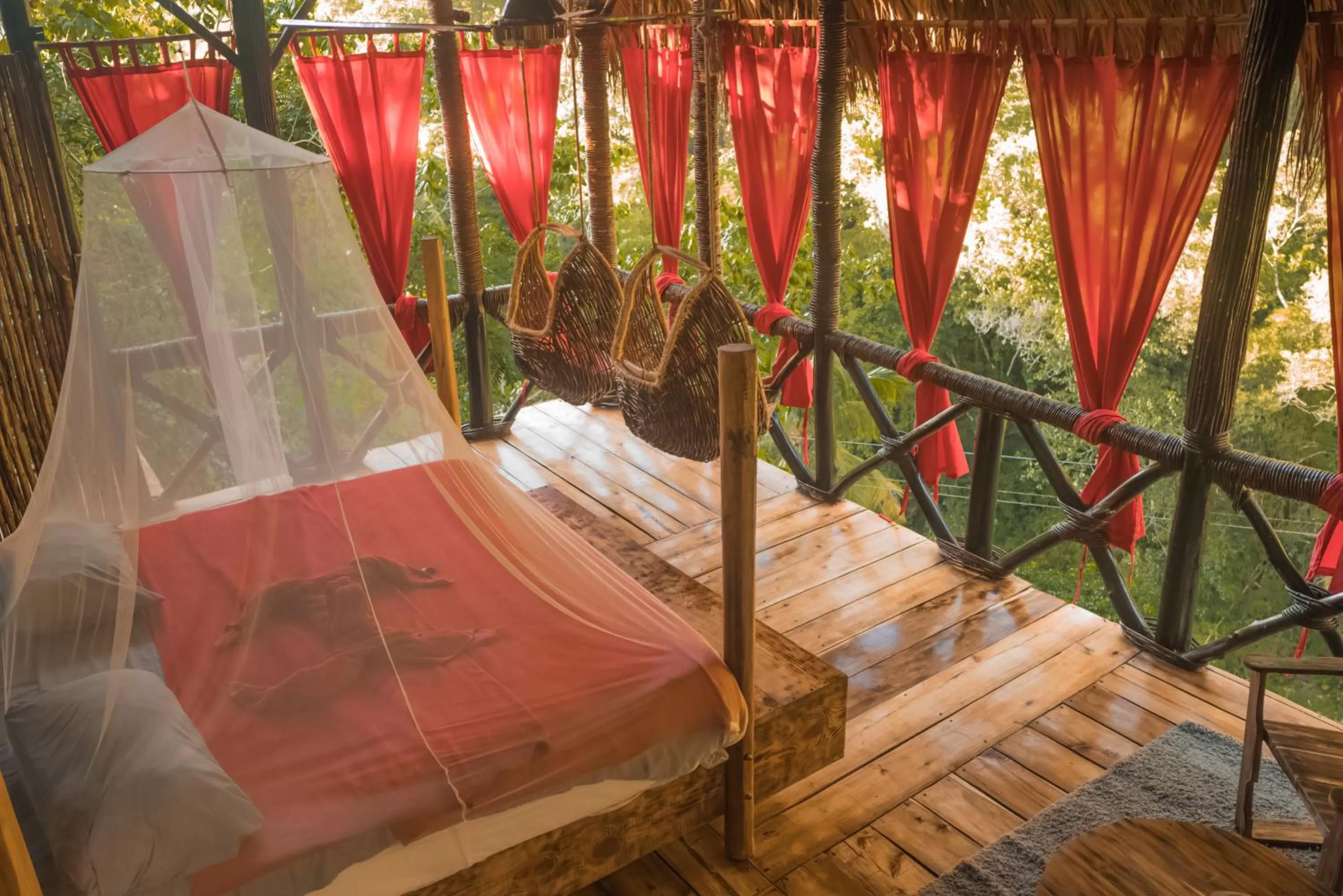 Photo of the whole room, Bed in Dominican Tree House Village