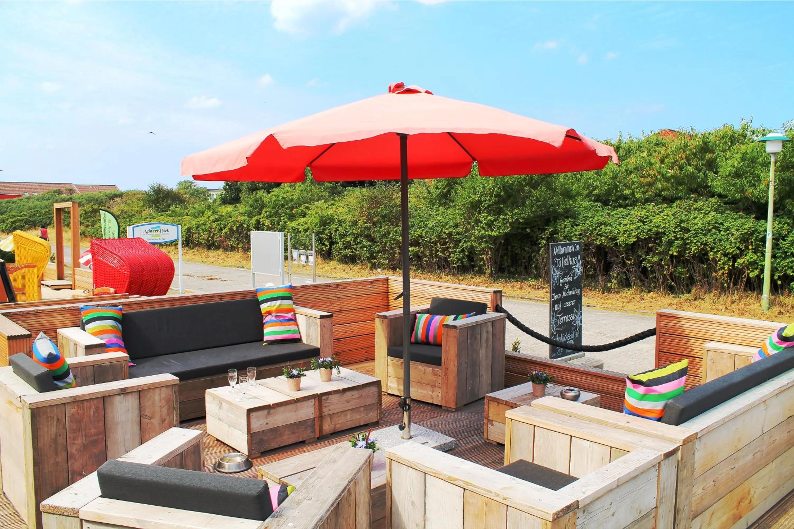 Balcony/Terrace in Strandhotel Achtert Diek