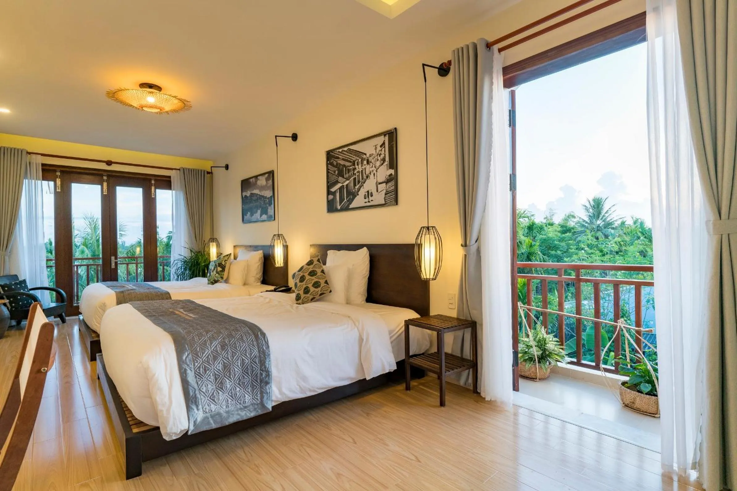 Decorative detail, Bed in Riverside Hamlet Homestay & Villa