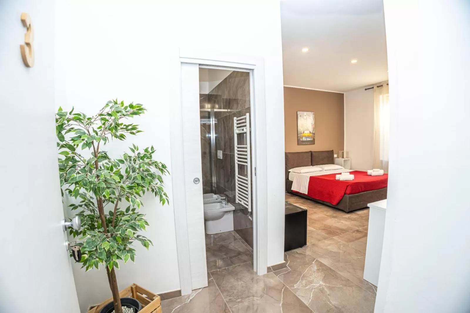 Shower, Bathroom in suebi rooms