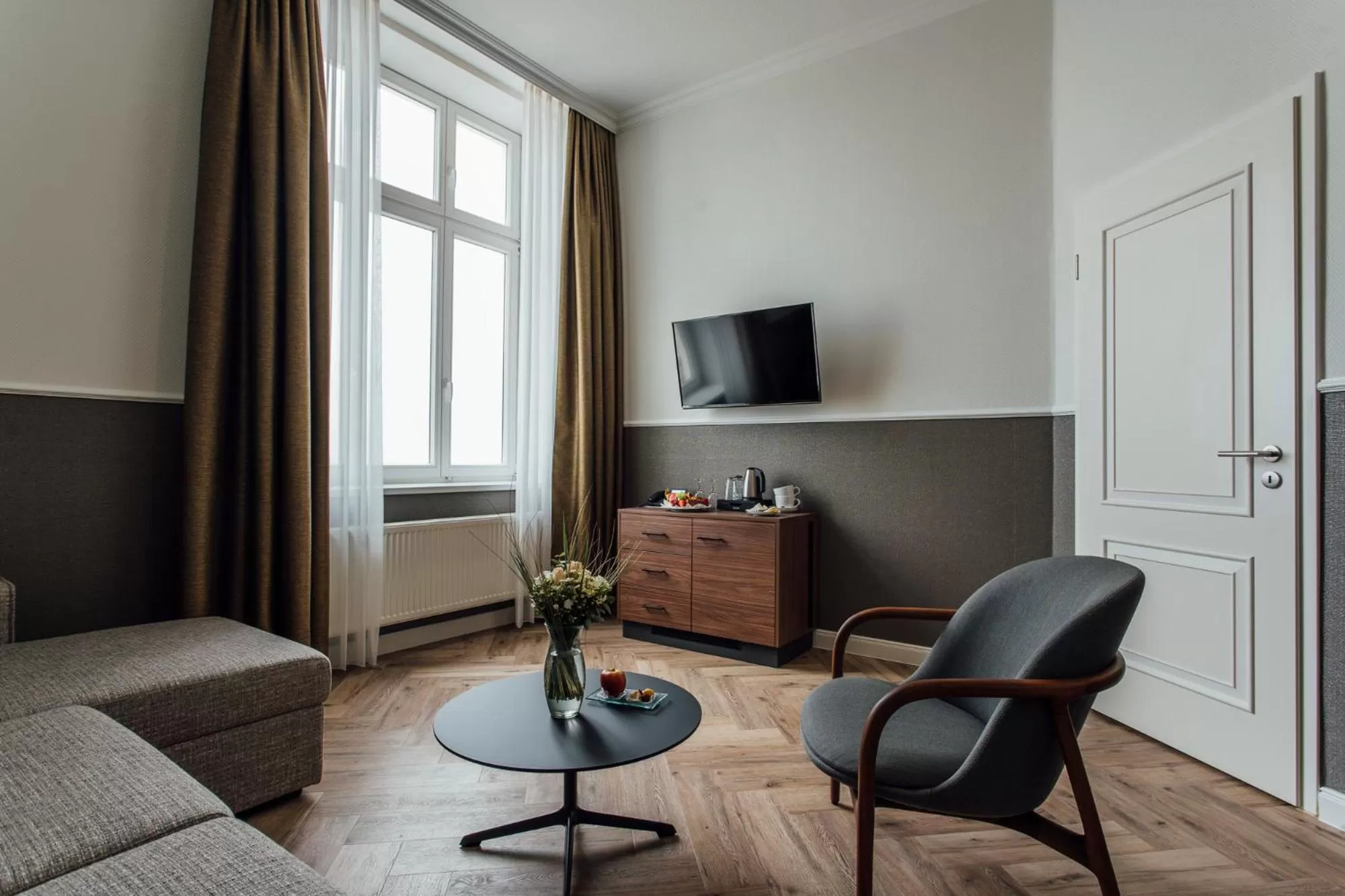 Living room in Strandhotel Hohenzollern