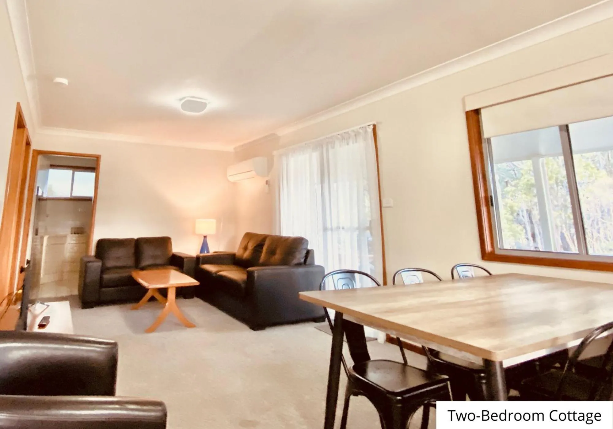Living room in Pokolbin Village Estate