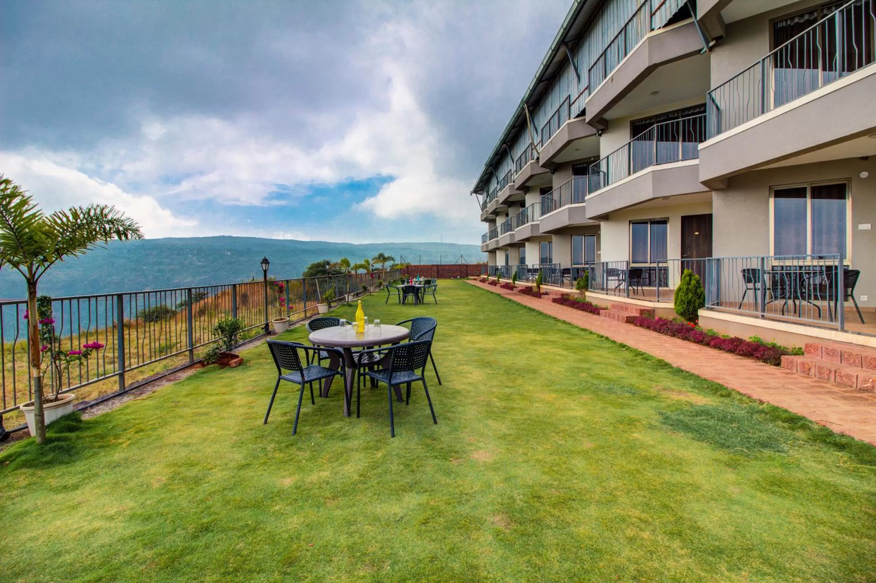 Patio in Mountain Breeze Resort, Mahabaleshwar