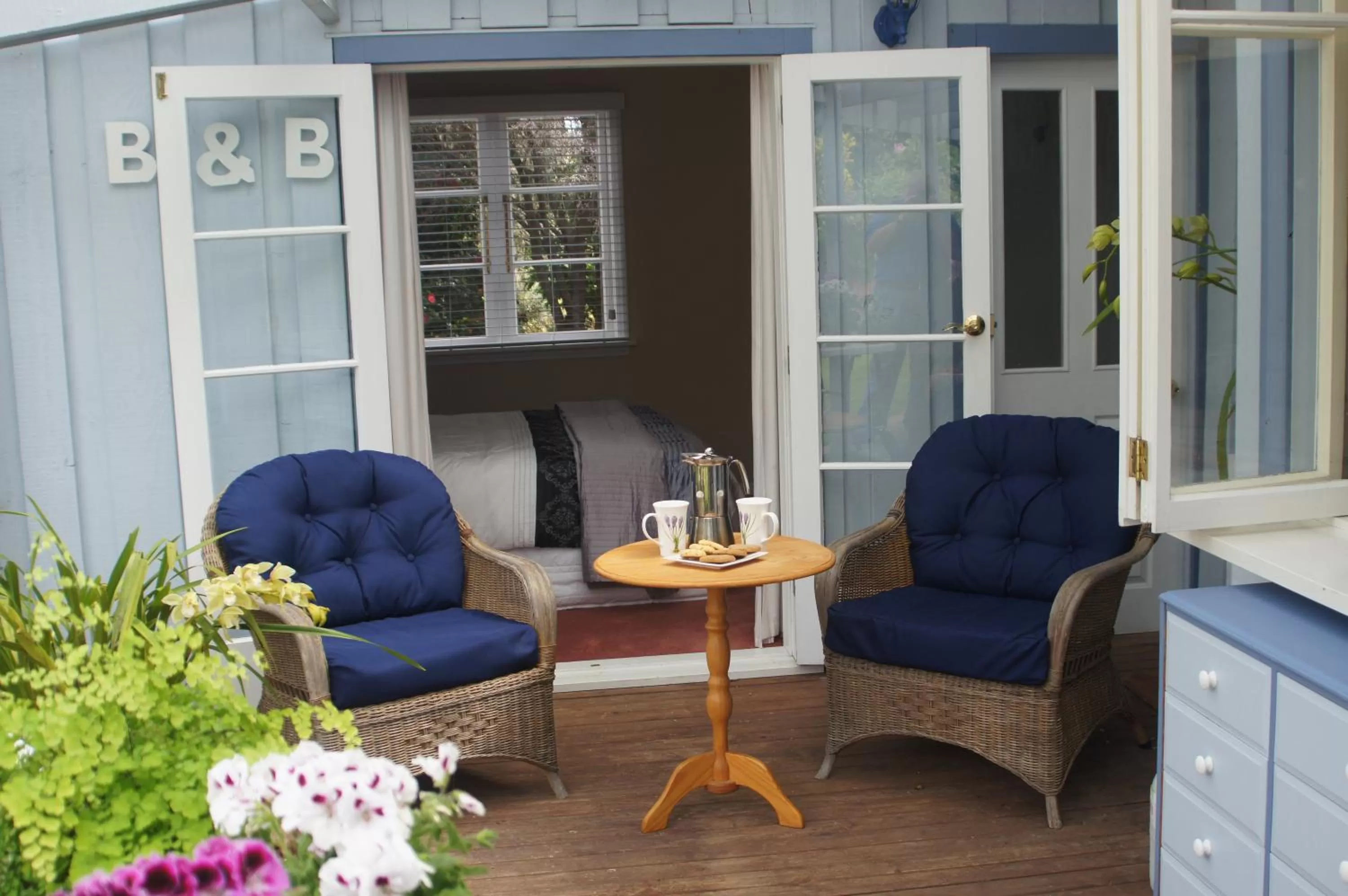 Balcony/Terrace, Seating Area in Rose Cottage B&B