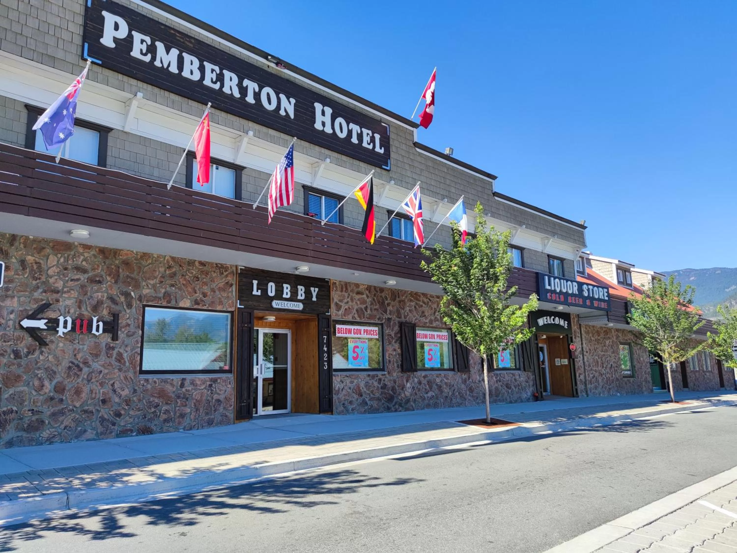 On site in Pemberton Hotel (Motel)