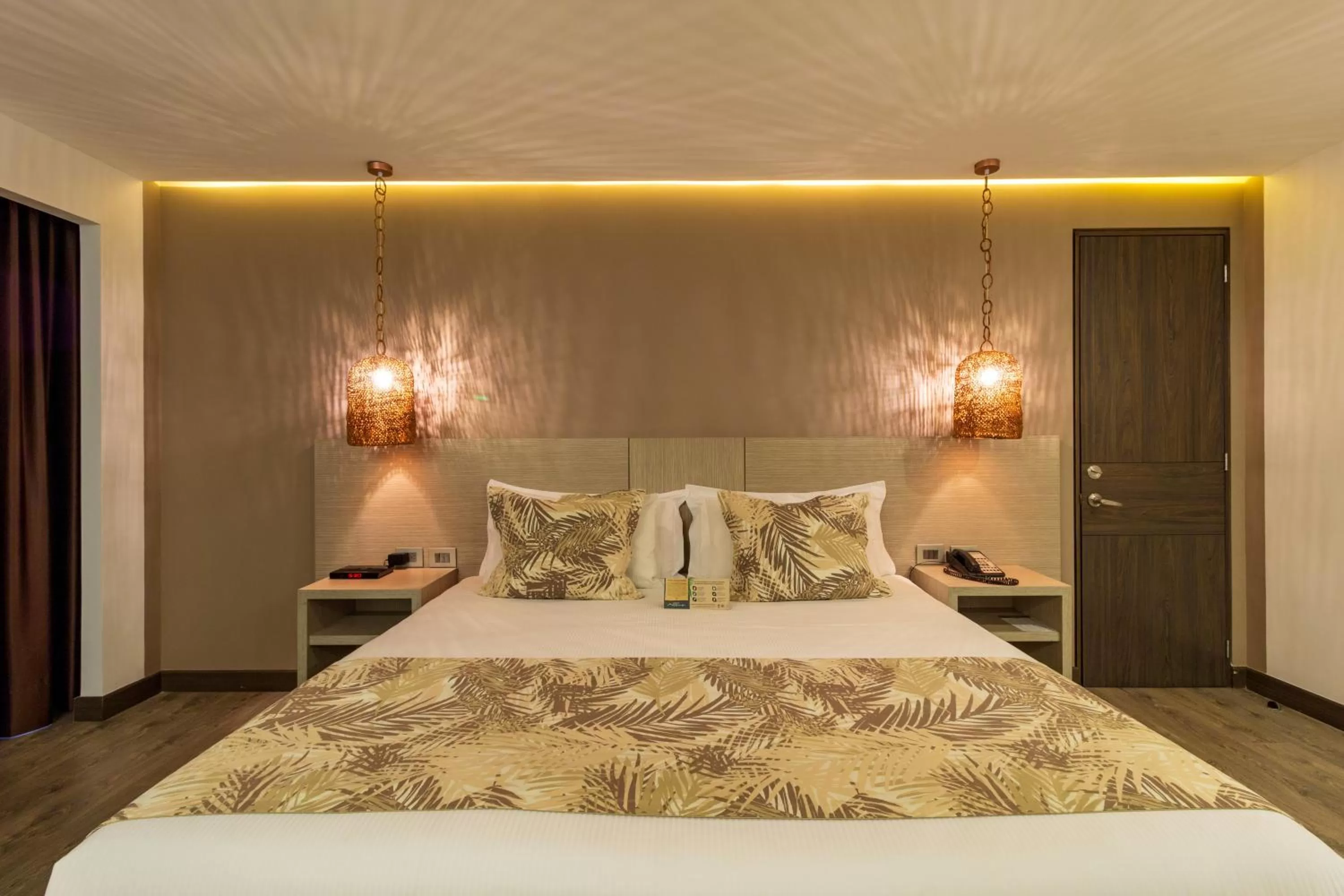 Bed in Hotel Mocawa Plaza Armenia