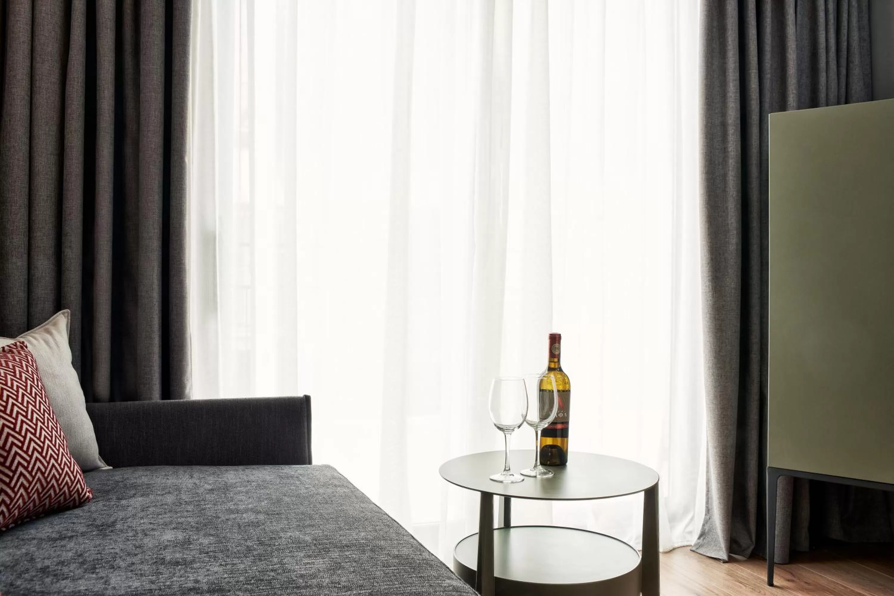 Seating area in Hotel Achilleas