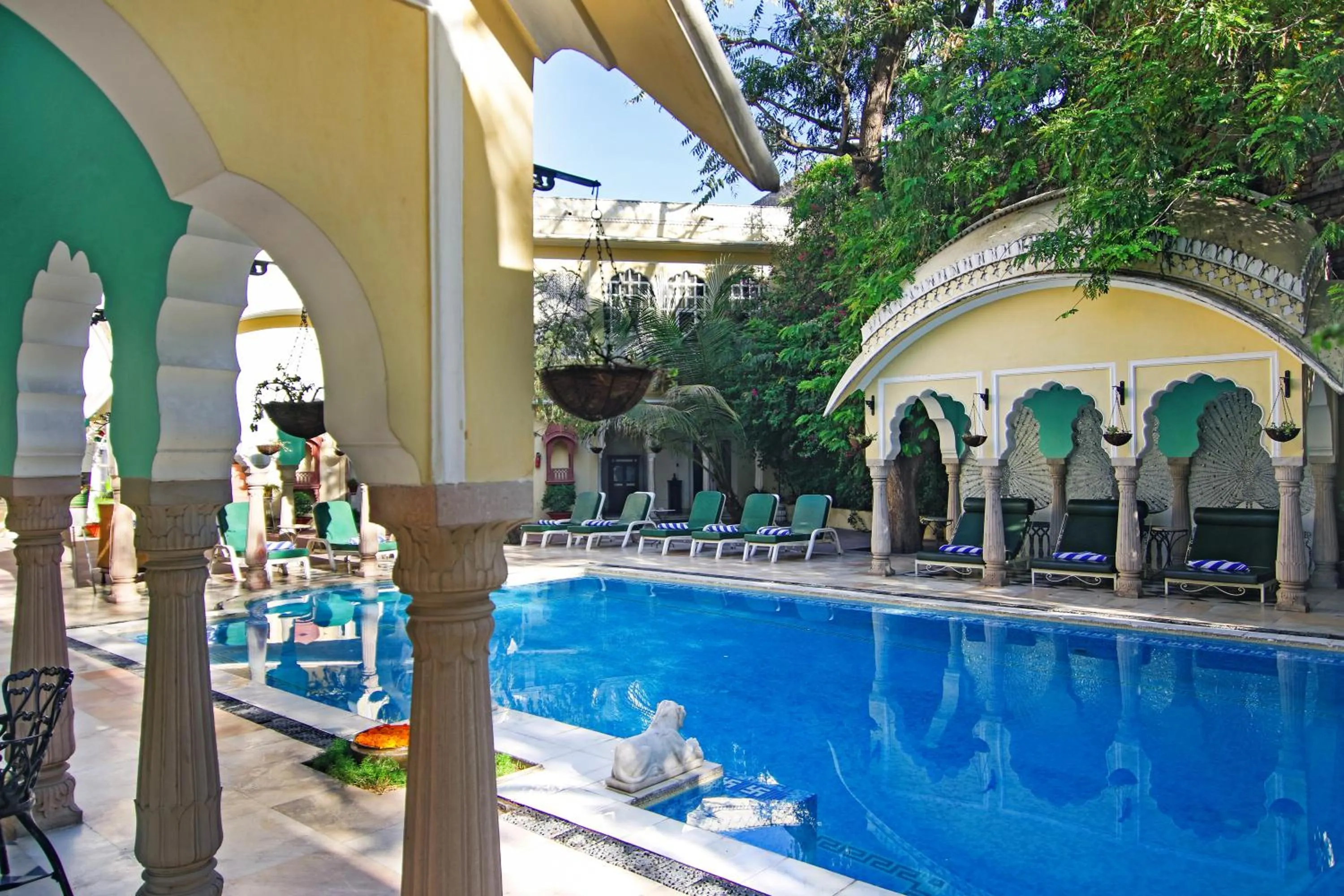 Patio in Alsisar Haveli - Heritage Hotel