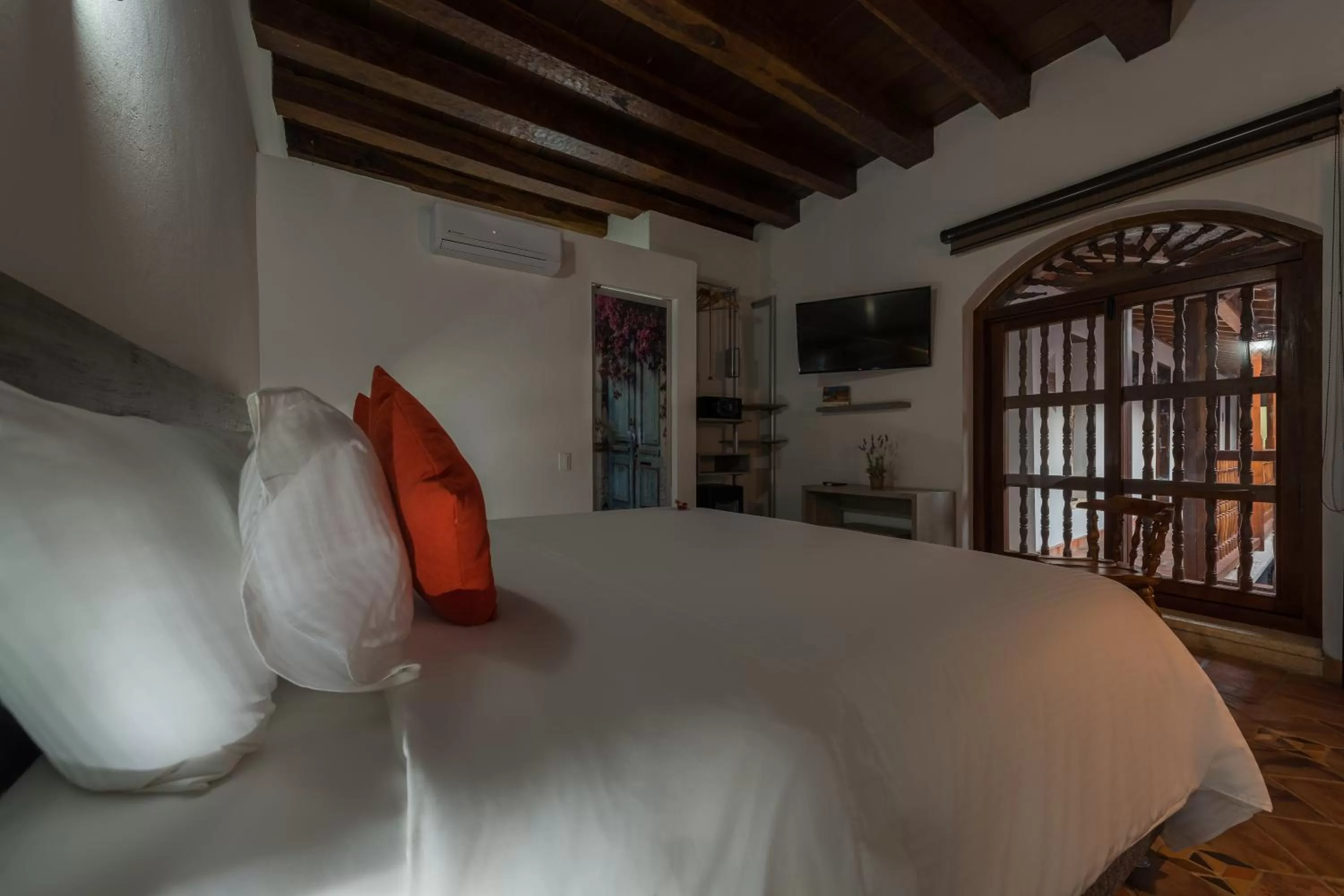 Bed in Getsemani Cartagena Hotel