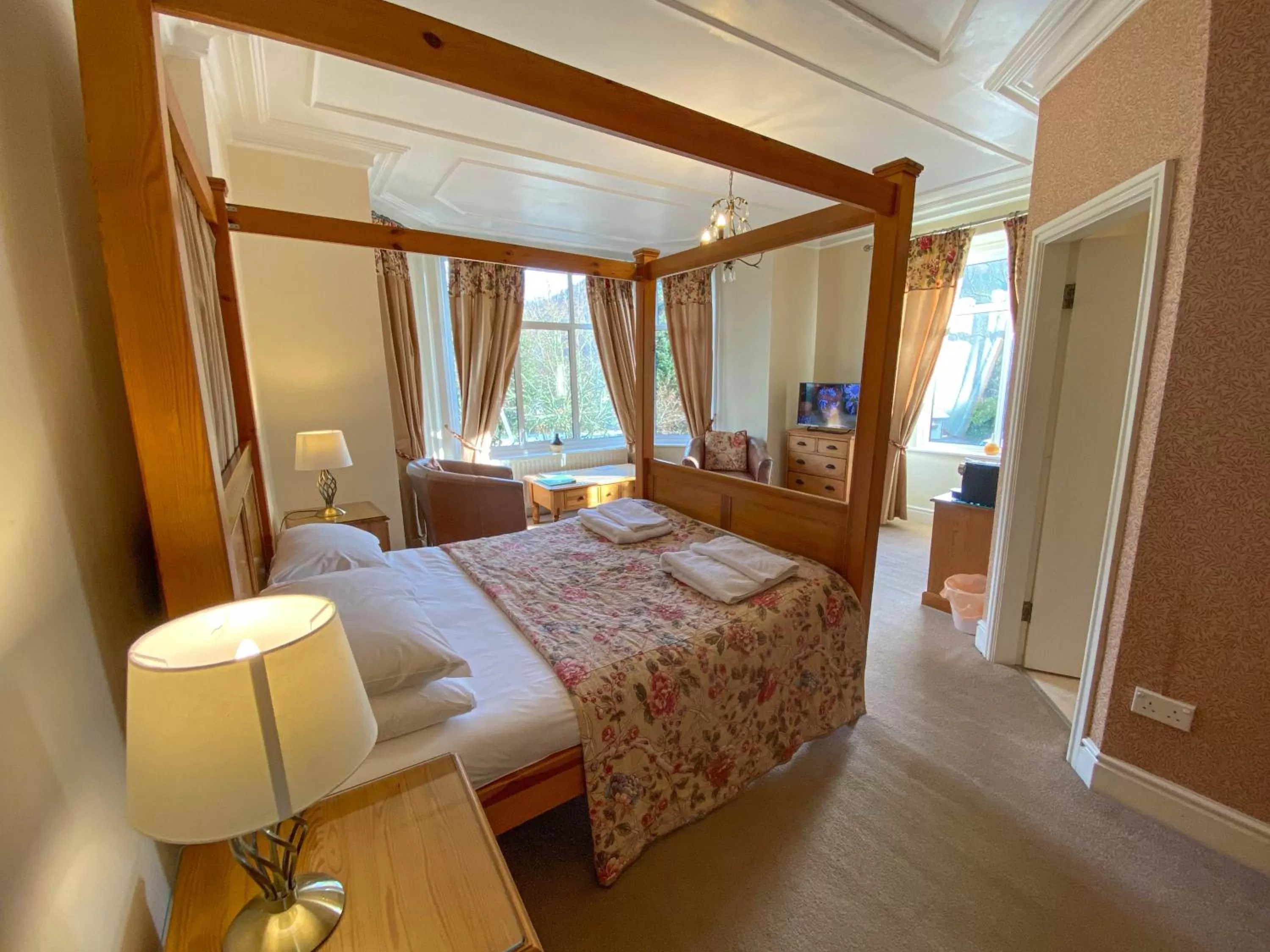 Bed in Glan Aber Hotel