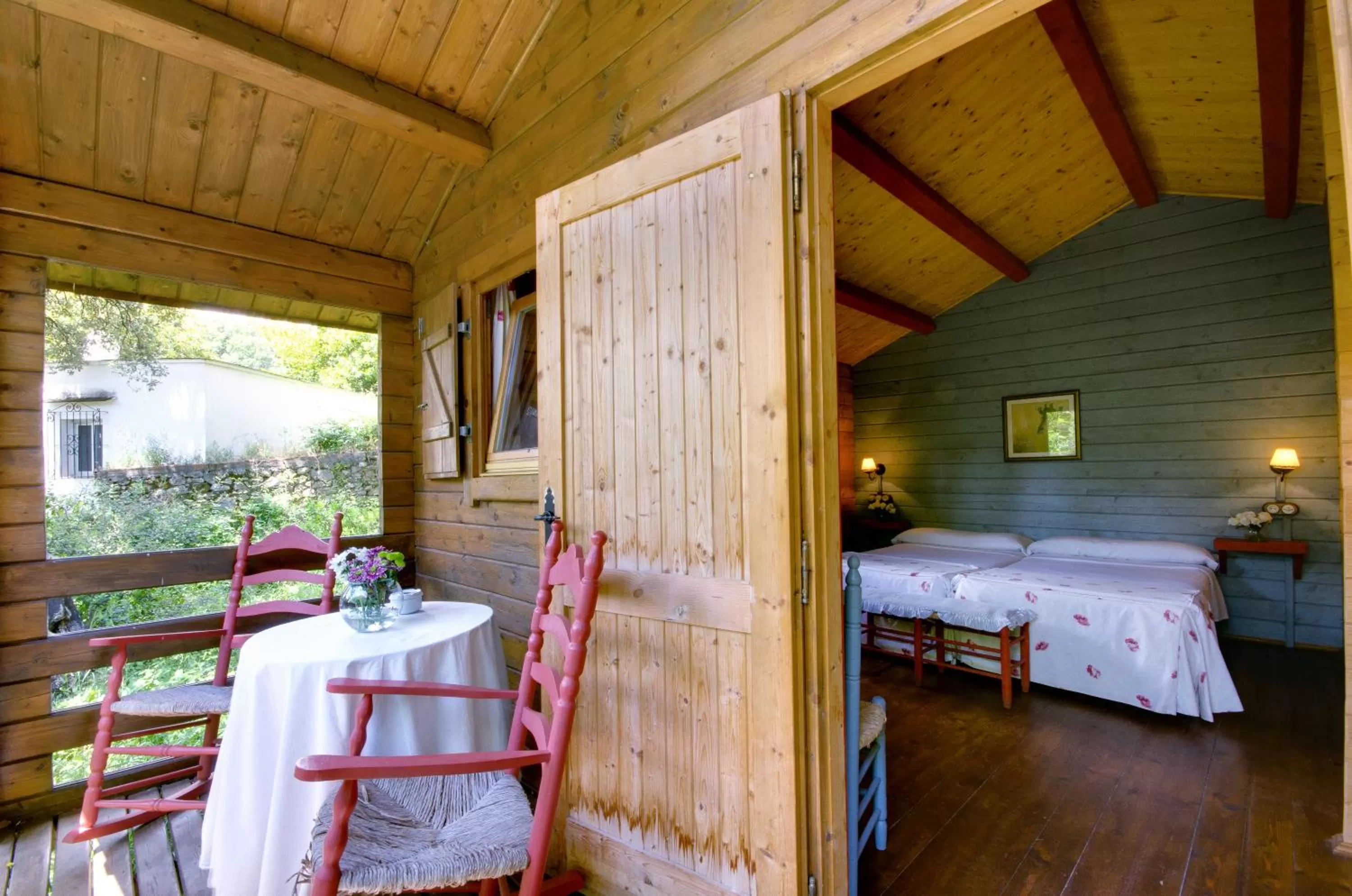 Balcony/Terrace, Bed in Mesón de Sancho