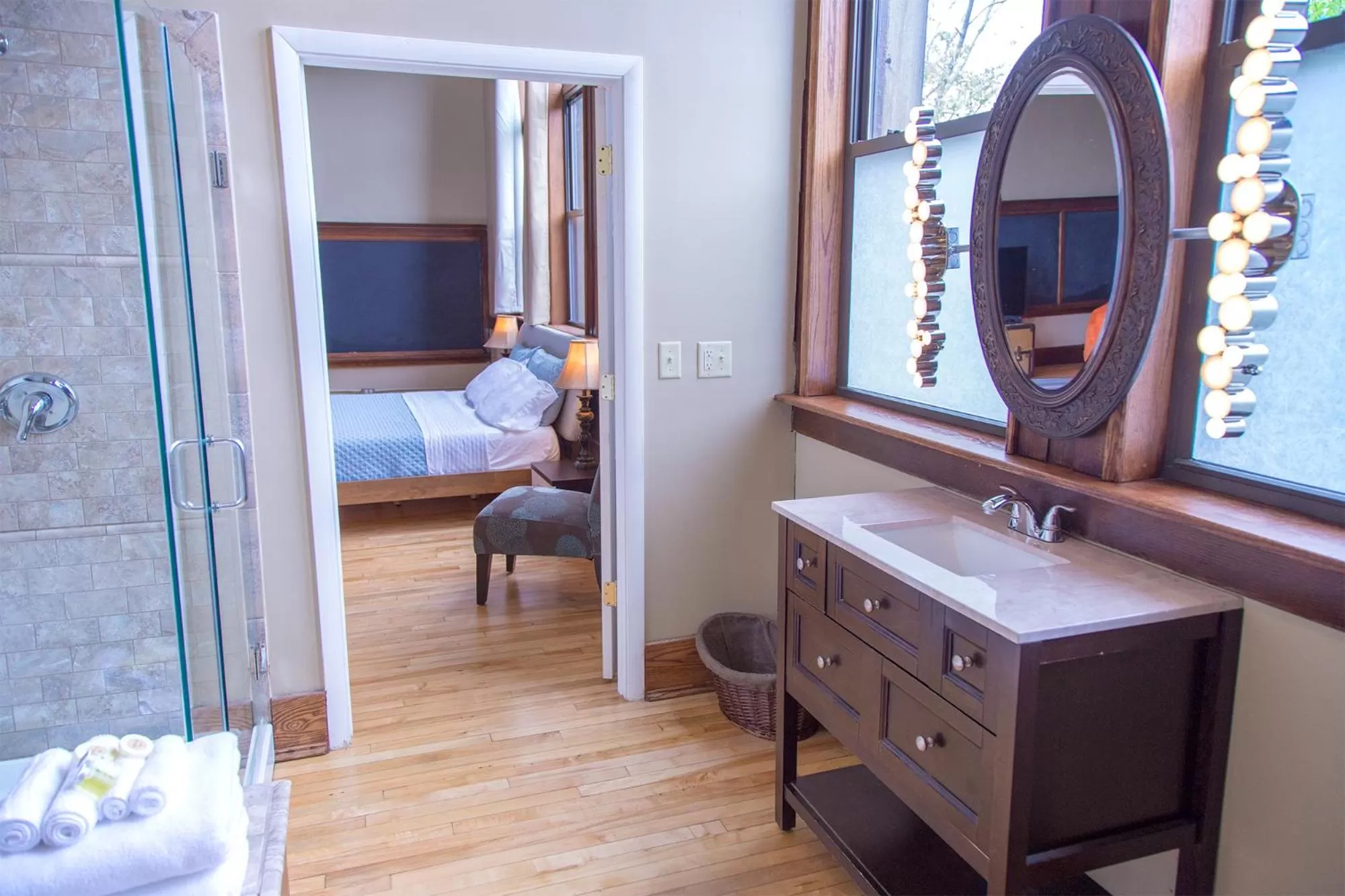 Bed in School 31 Lofts