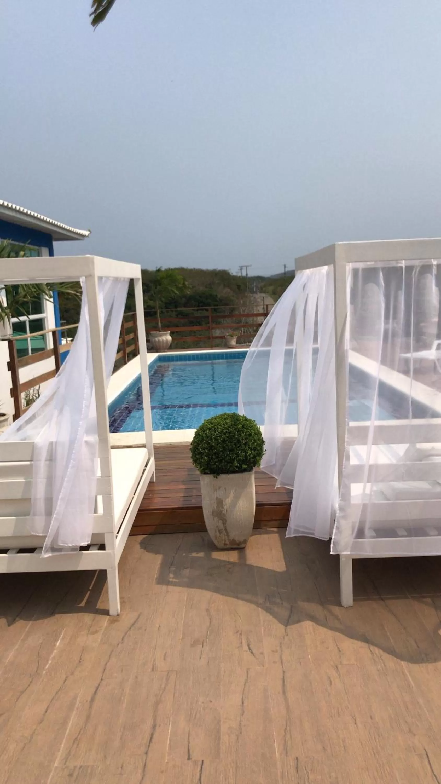 Pool view in Guest House Forno