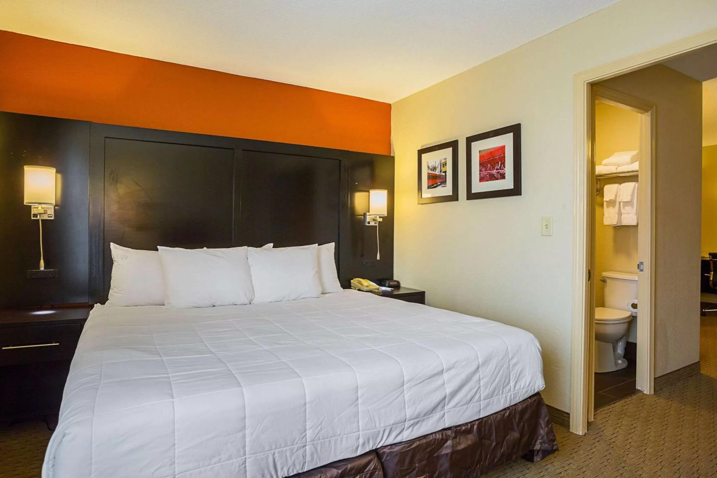 Bedroom, Bed in Clarion Inn & Suites Evansville Eastland Area