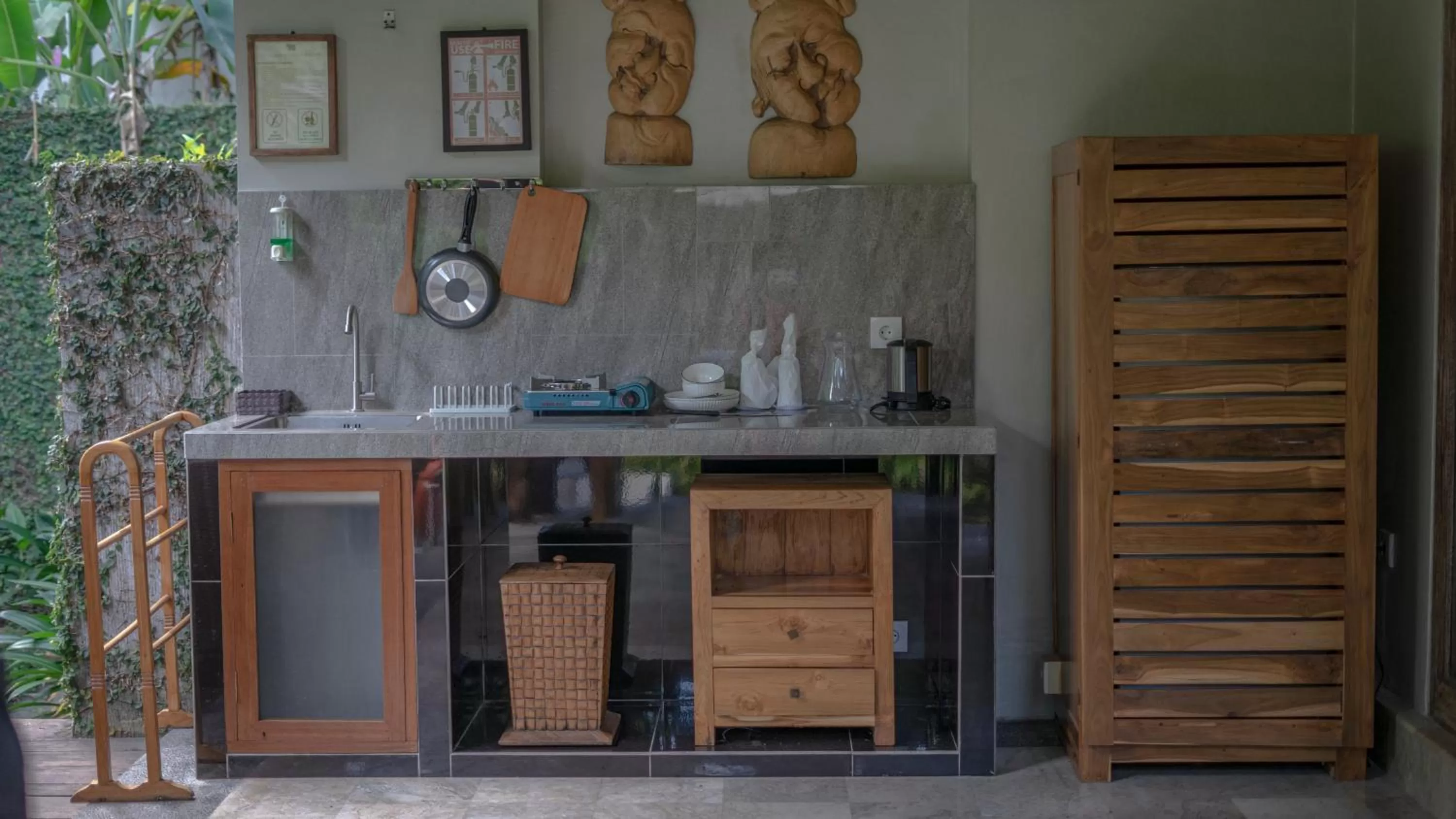kitchen in KajaNe Mua at Ubud Bali