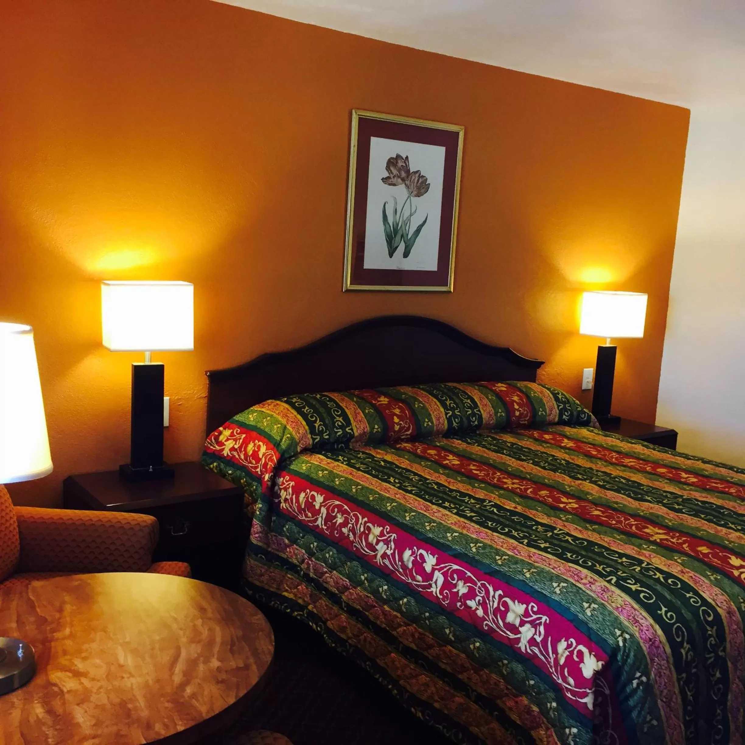 Bed in Hacienda Motel