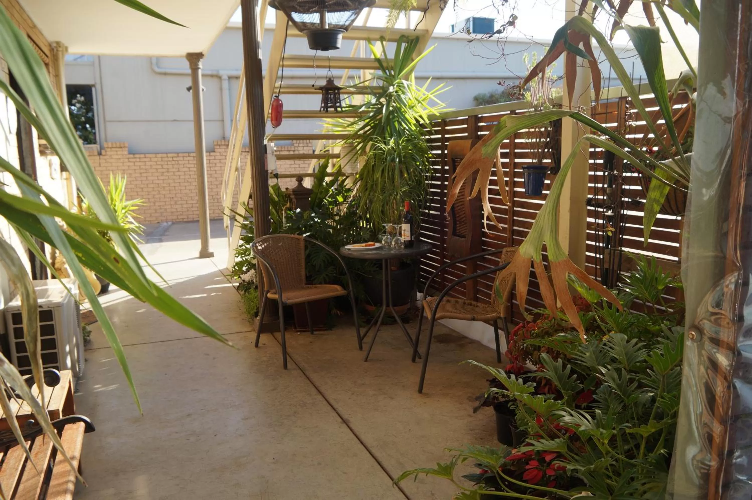 Patio in Belltower Motor Inn