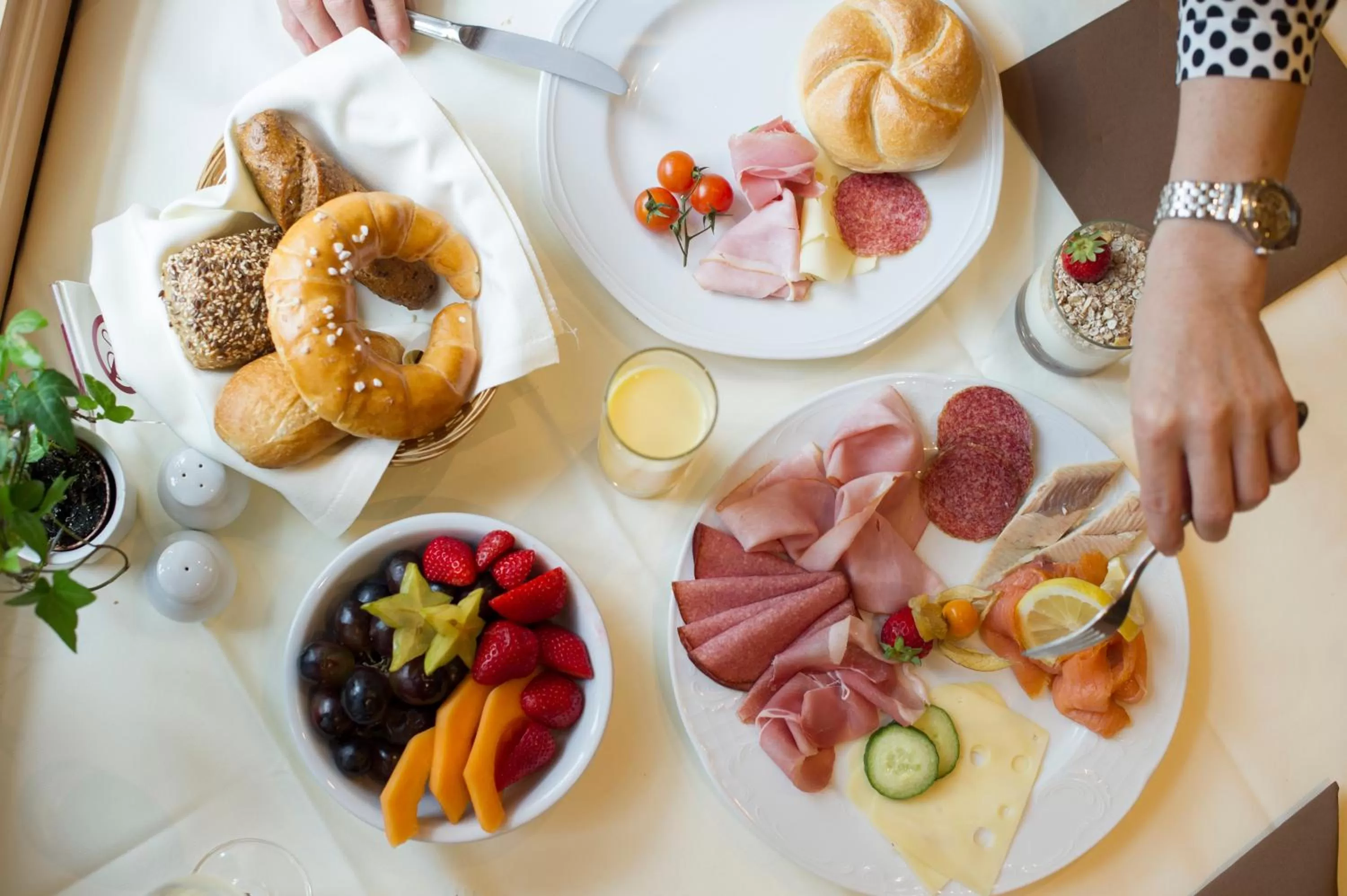 Continental breakfast in Leipziger Hof Innsbruck