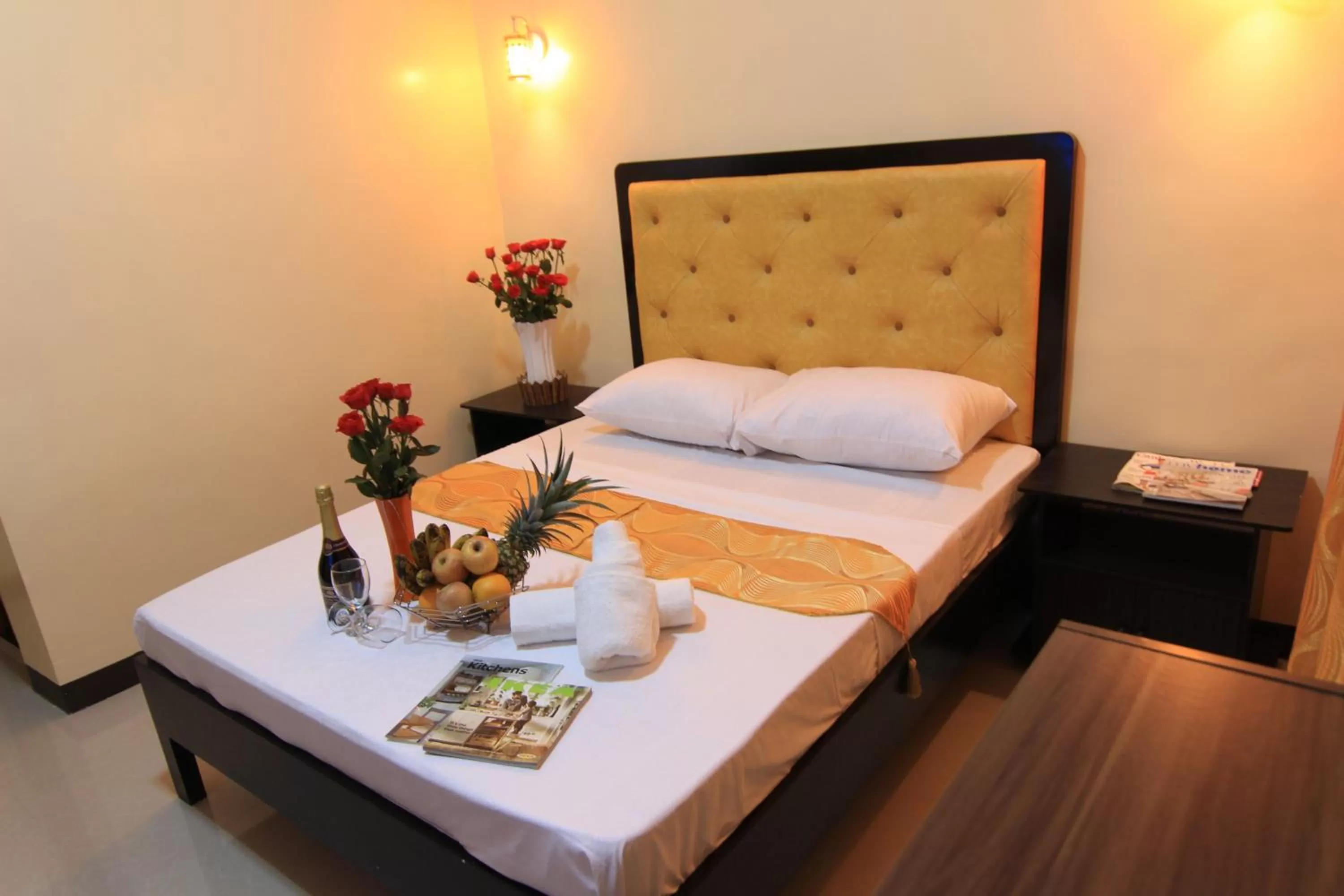 Shower, Bed in RSG Microhotel