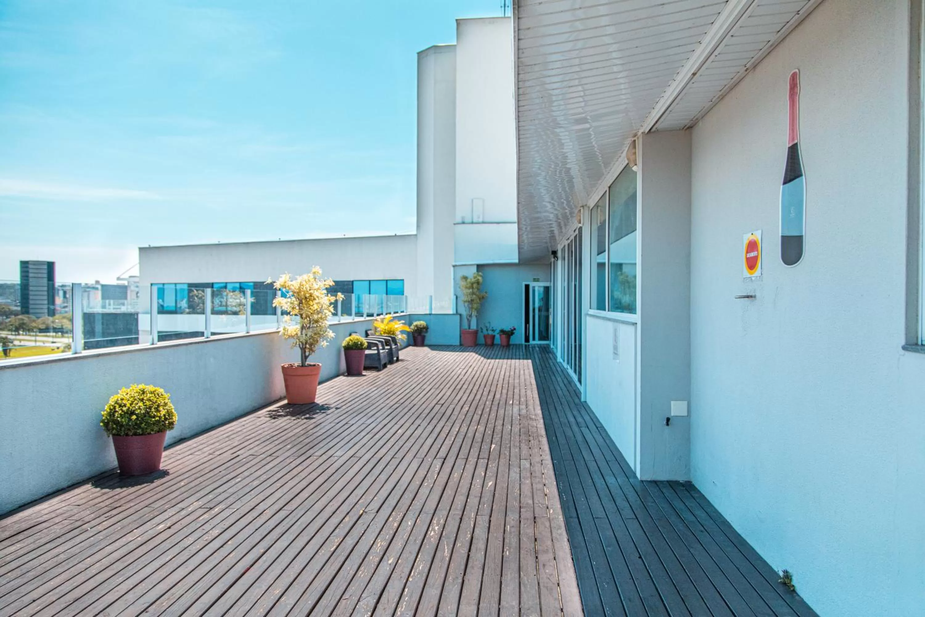 Balcony/Terrace in Iate Hotel Centro Florianópolis