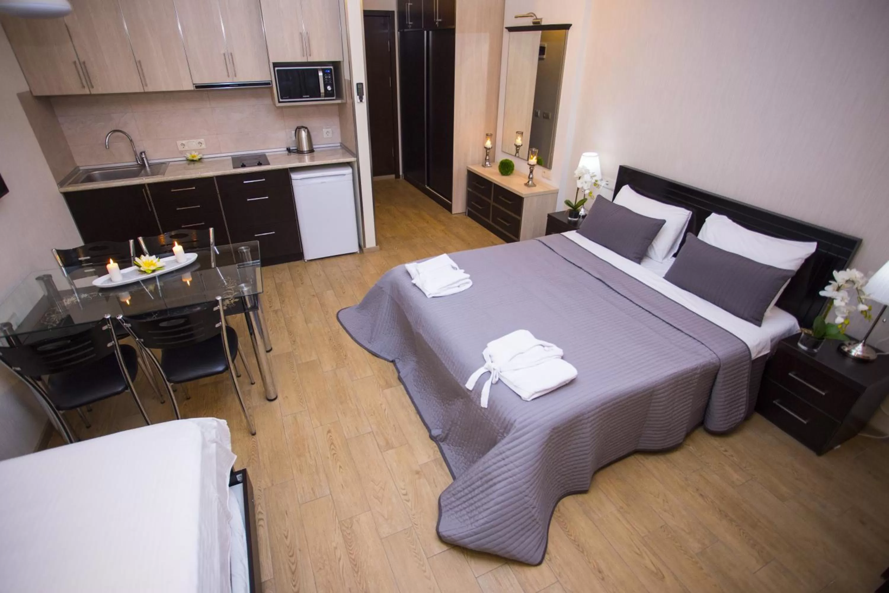 Living room, Bed in Blue Star Batumi