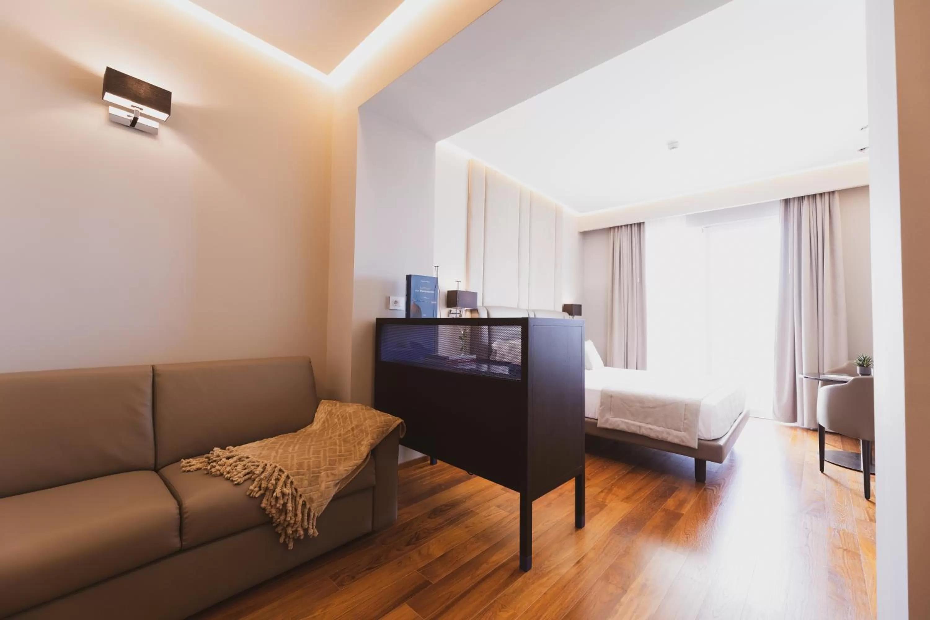 Bed in Callistos Hotel & Spa