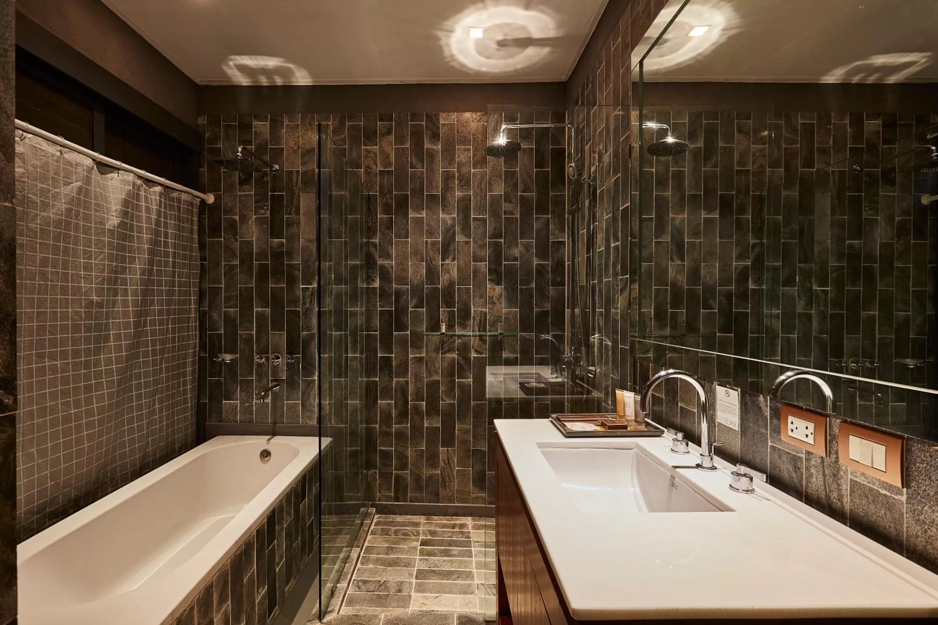 Bathroom in LUXX Langsuan Hotel - SHA Plus