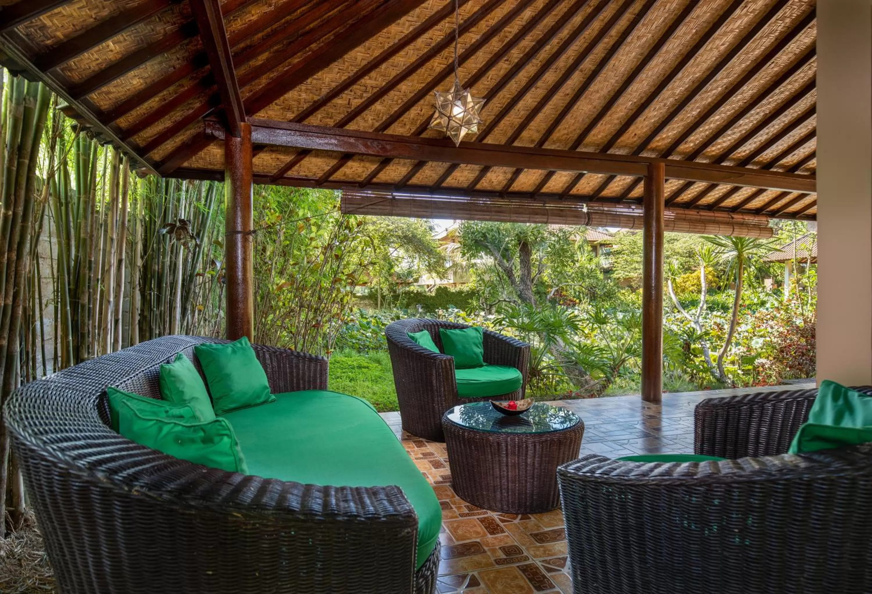 Balcony/Terrace in Green Field Hotel and Restaurant