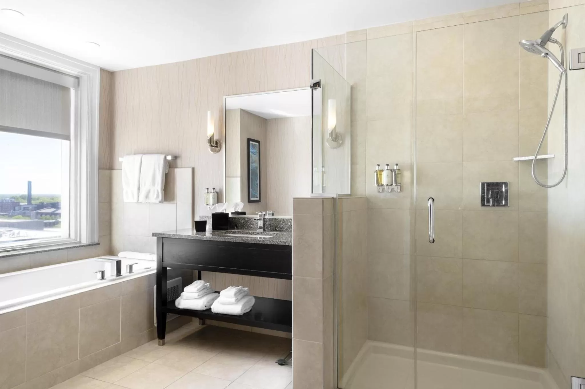 Bathroom in voco The Tiger Hotel, Columbia, MO by IHG