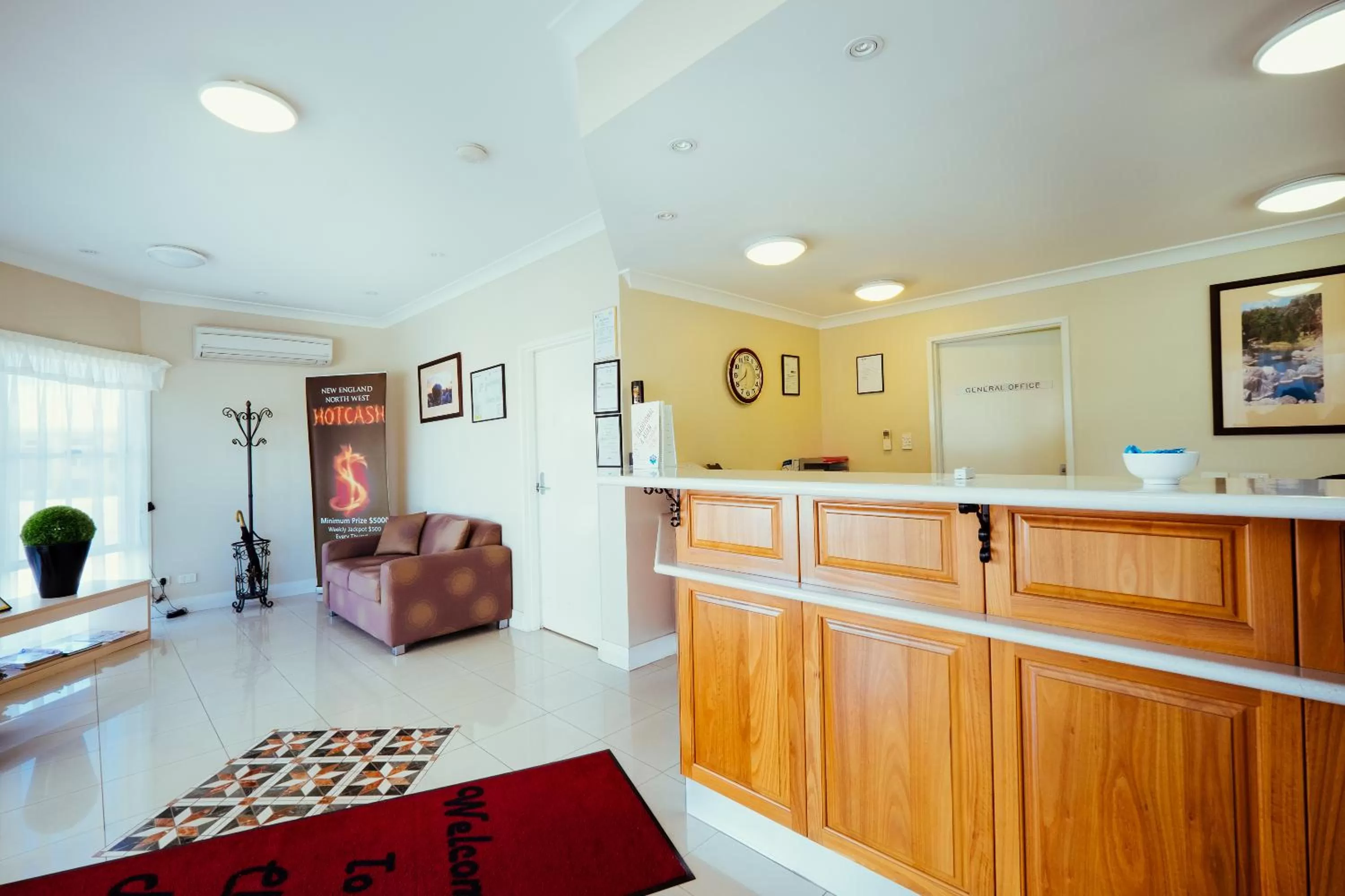 Lobby or reception in Club Motor Inn