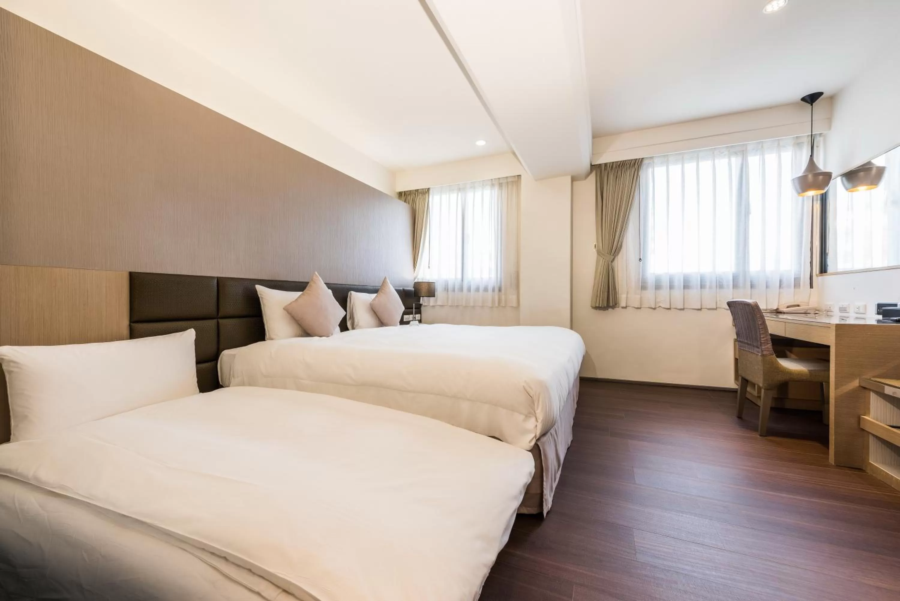 On site, Bed in Shin Yuan Park Hotel