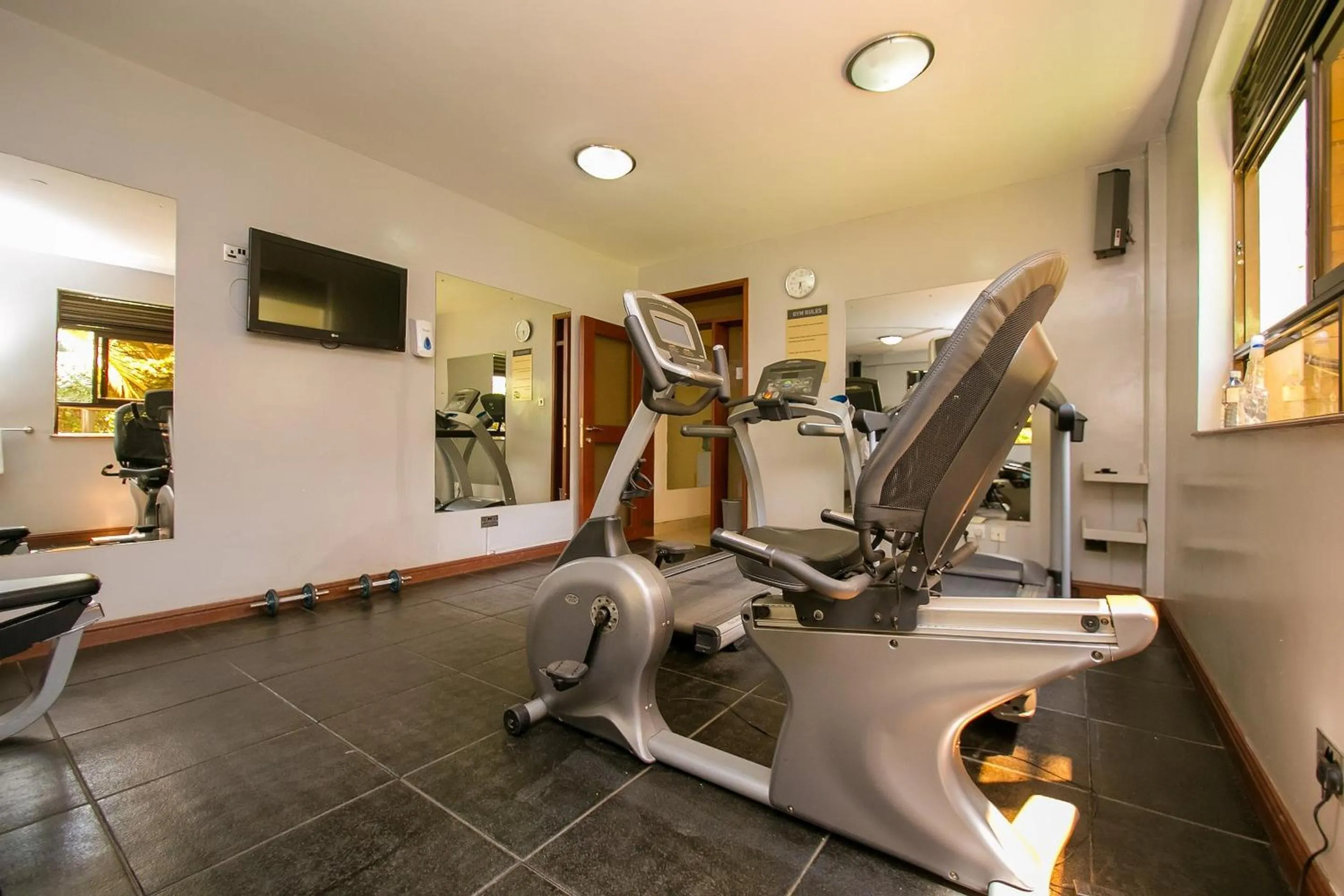 Fitness centre/facilities in Waridi Paradise Hotel and Suites
