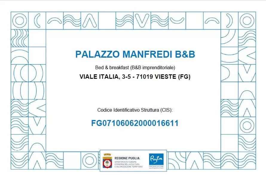 Location in B&B Palazzo Manfredi Vieste, Fronte mare con Parcheggio