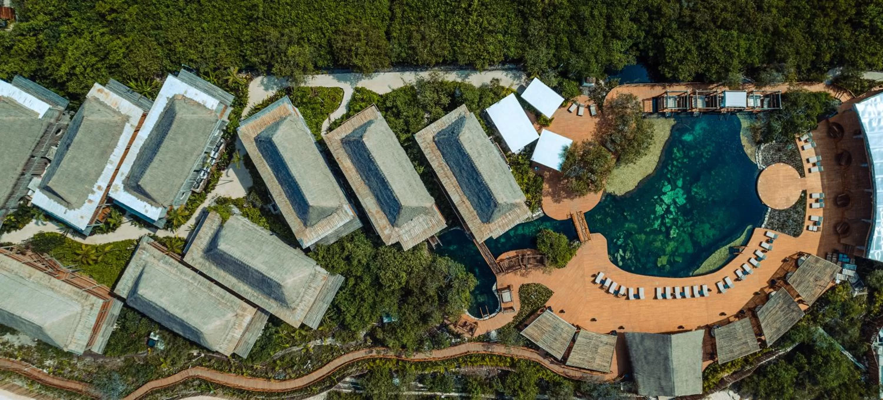 Bird's eye view in Hotel Shibari - Restaurant & Cenote Club