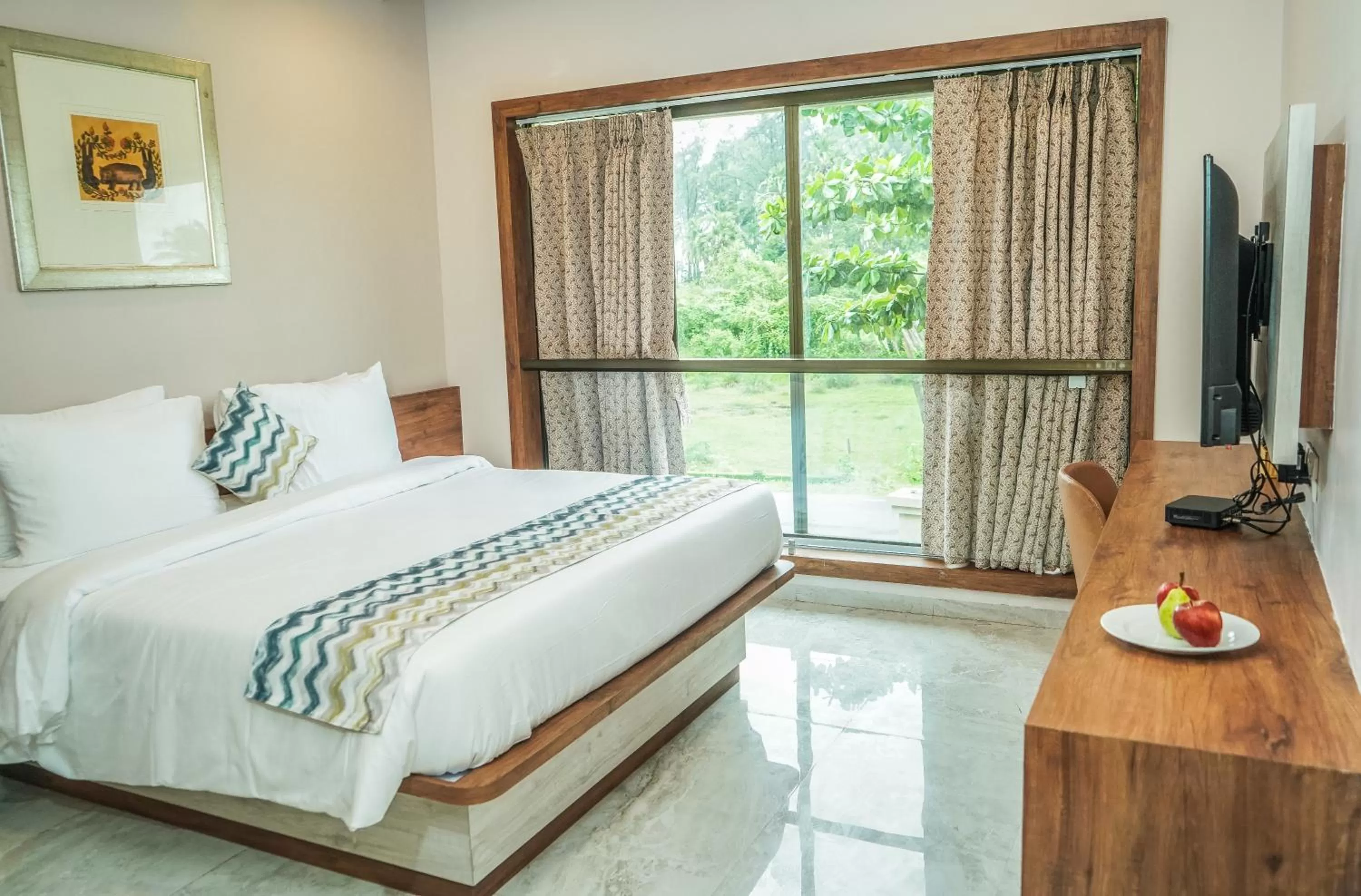 Bed in Nest Beacon Resort Daman