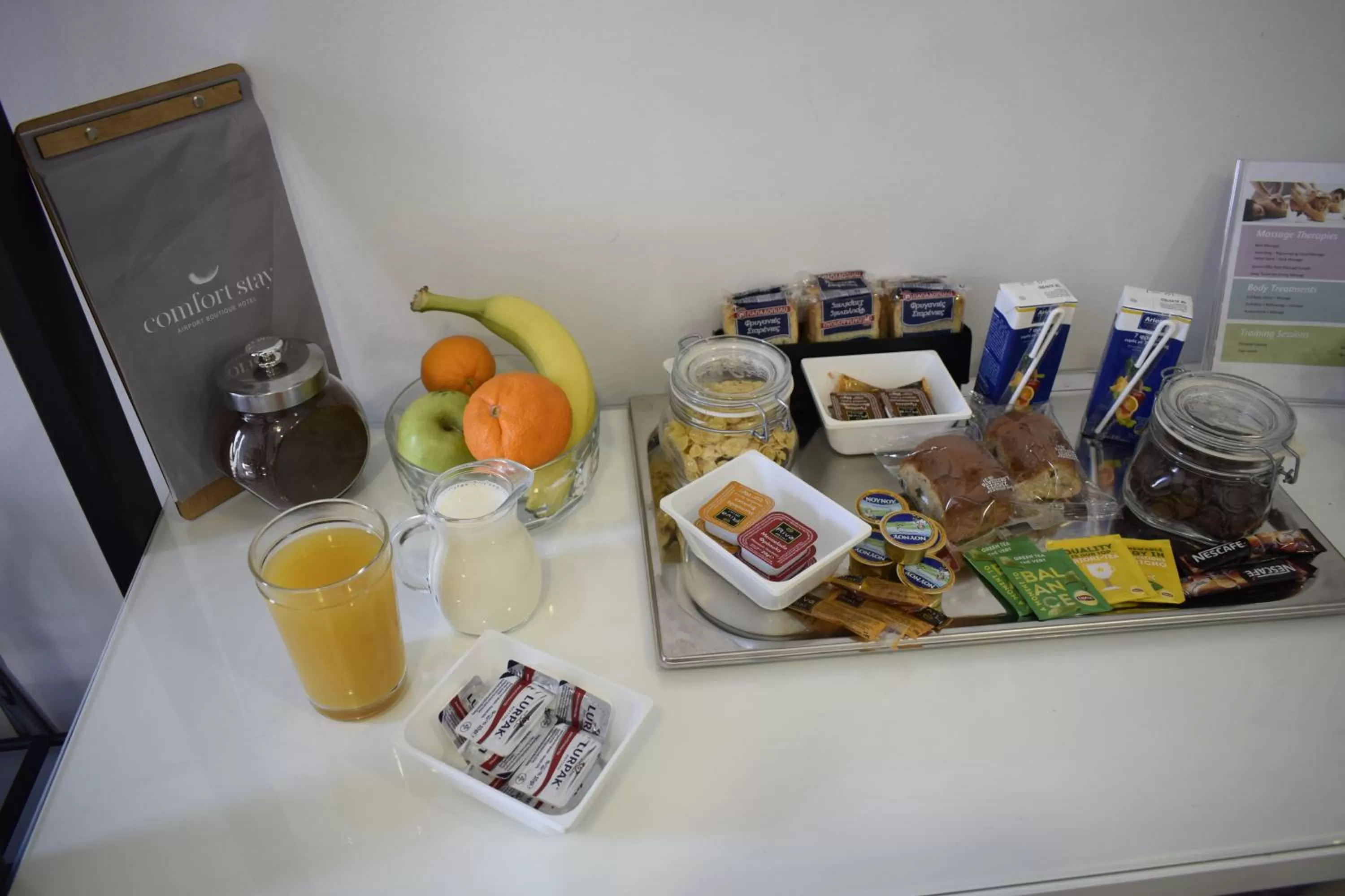 Continental breakfast in Comfort Stay Athens Airport Hotel - FREE shuttle from and to the airport