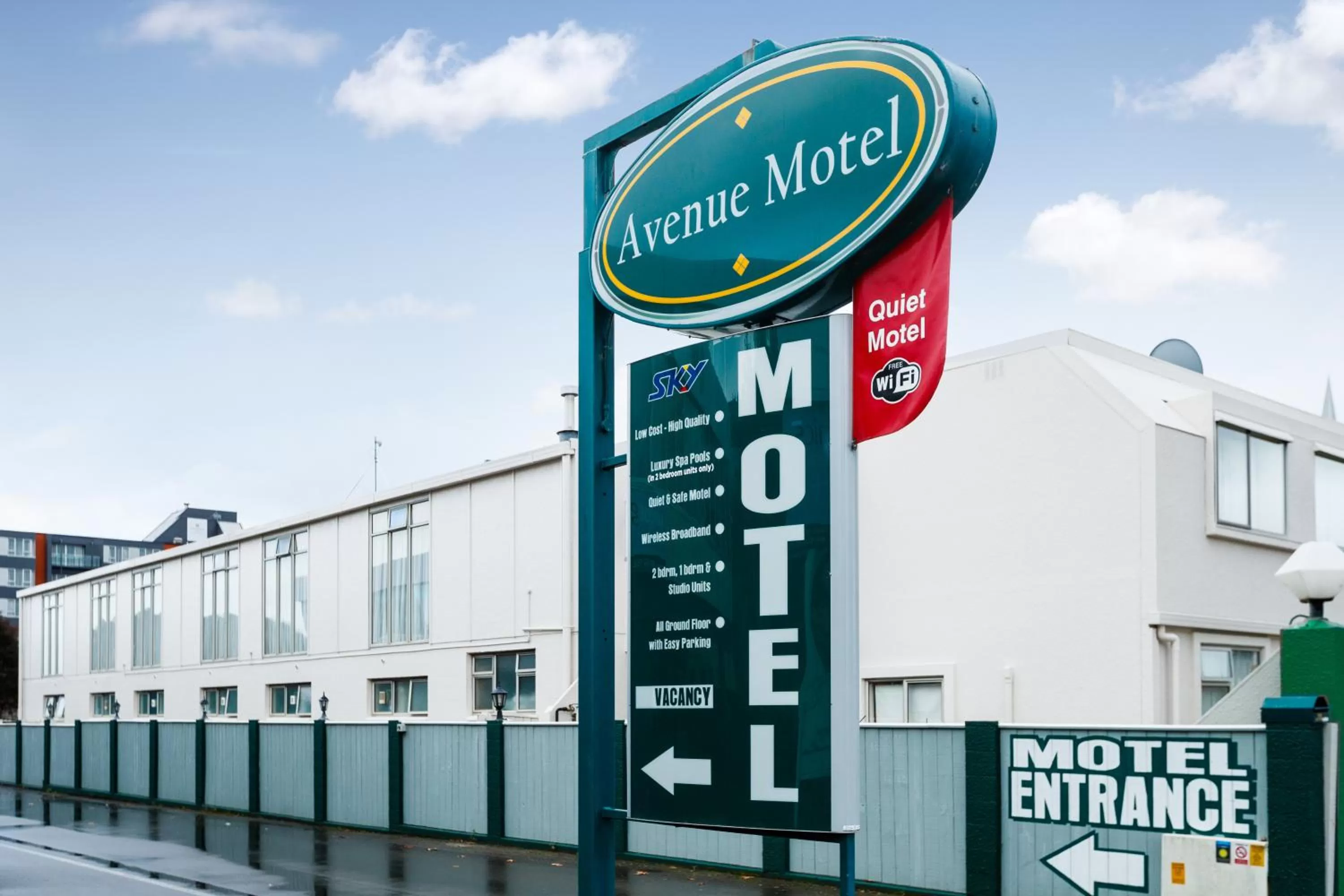 Property logo or sign in Avenue Motel Palmerston North