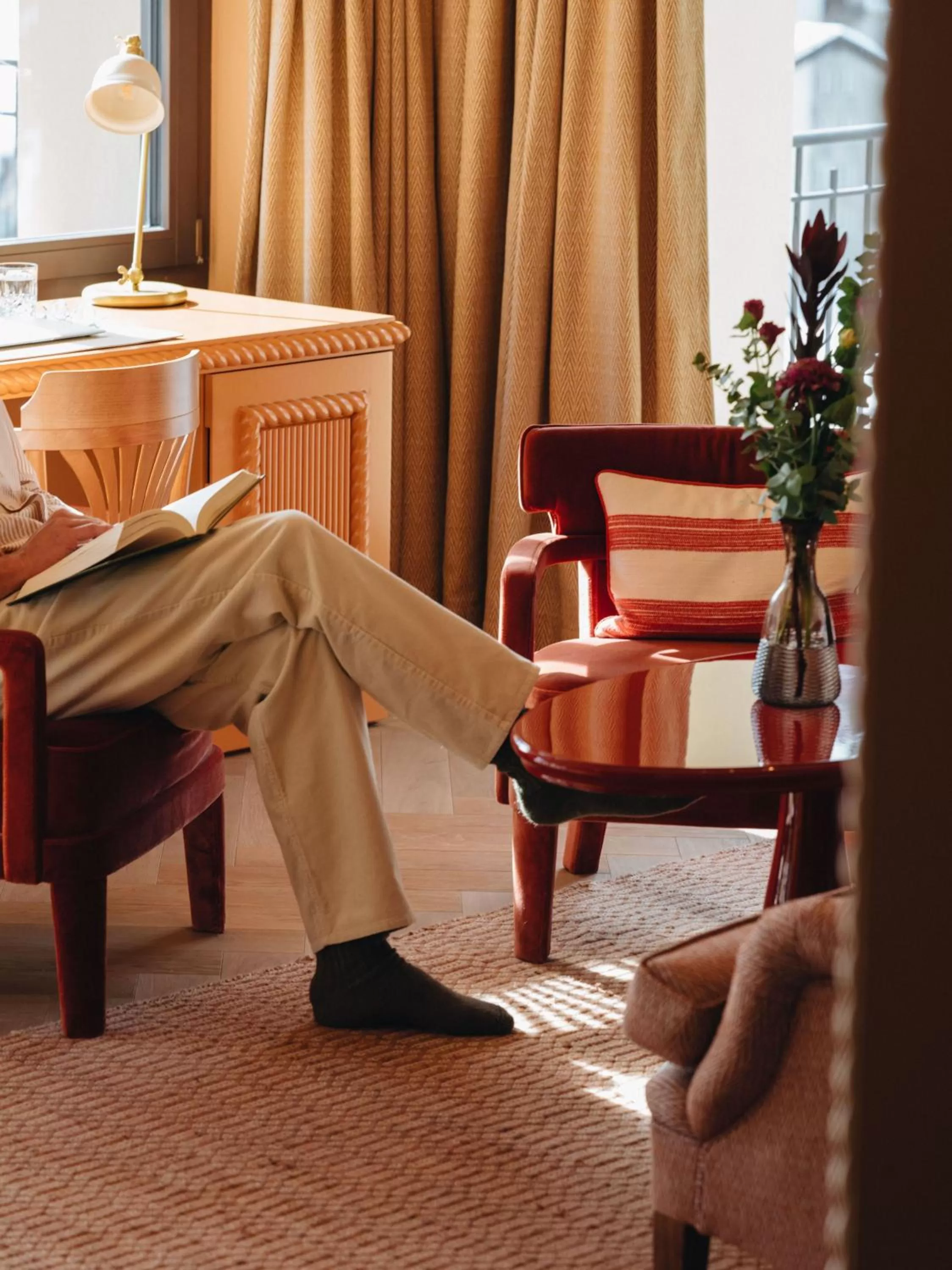 Living room in BEAUSiTE Zermatt
