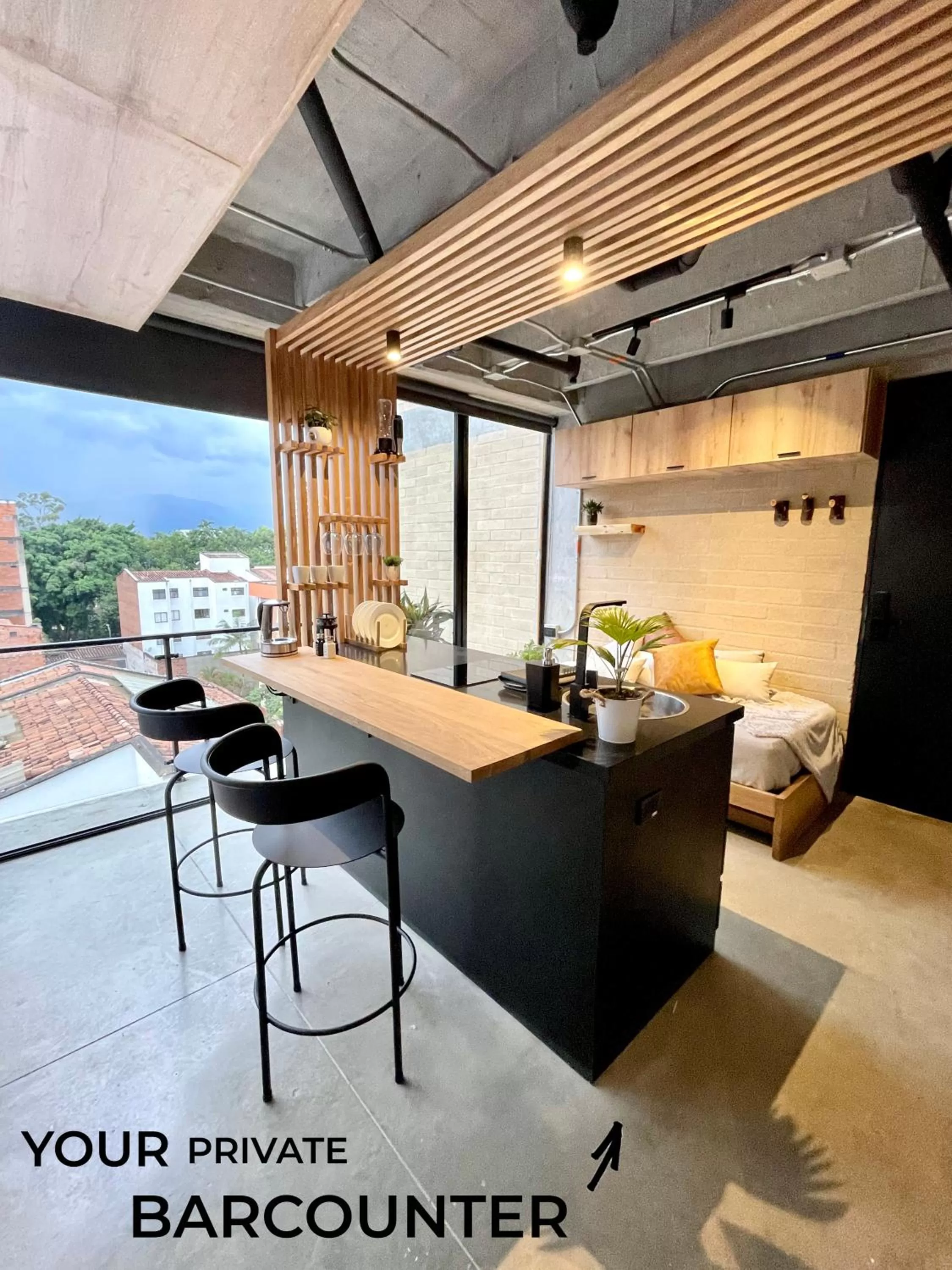 Kitchen or kitchenette in Beminimal Hotel