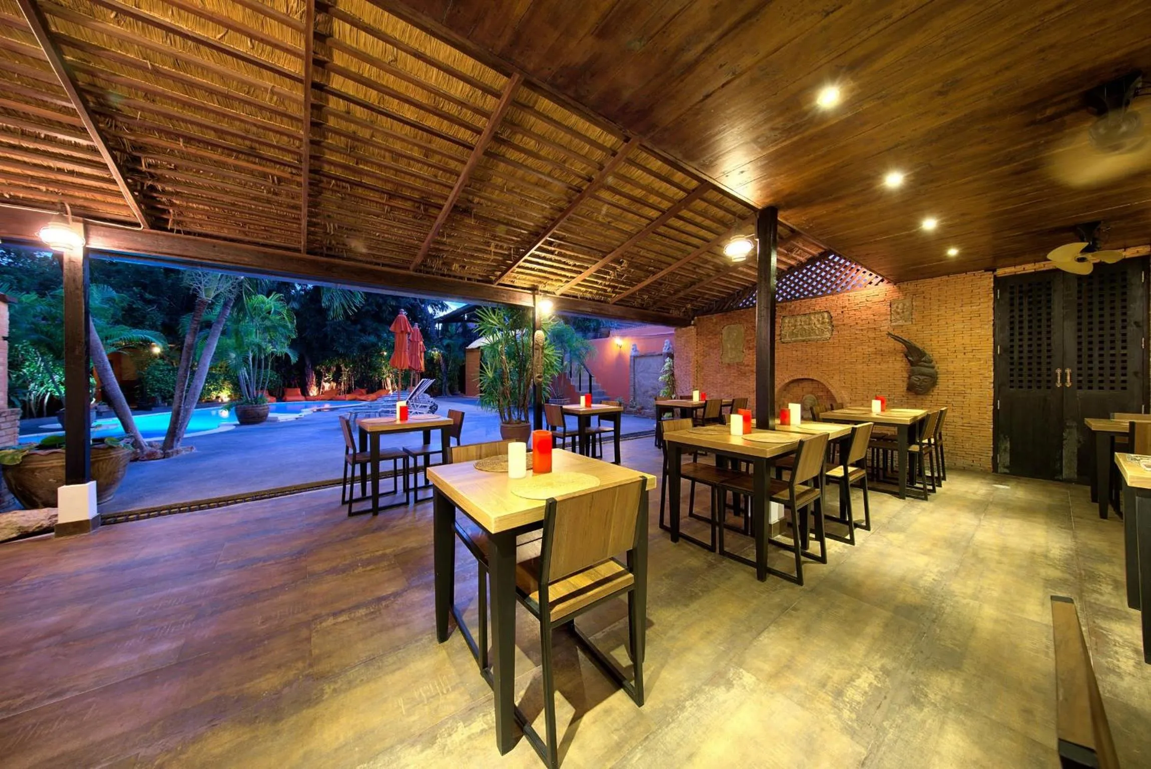 Patio in Eden Bungalows Fisherman's village