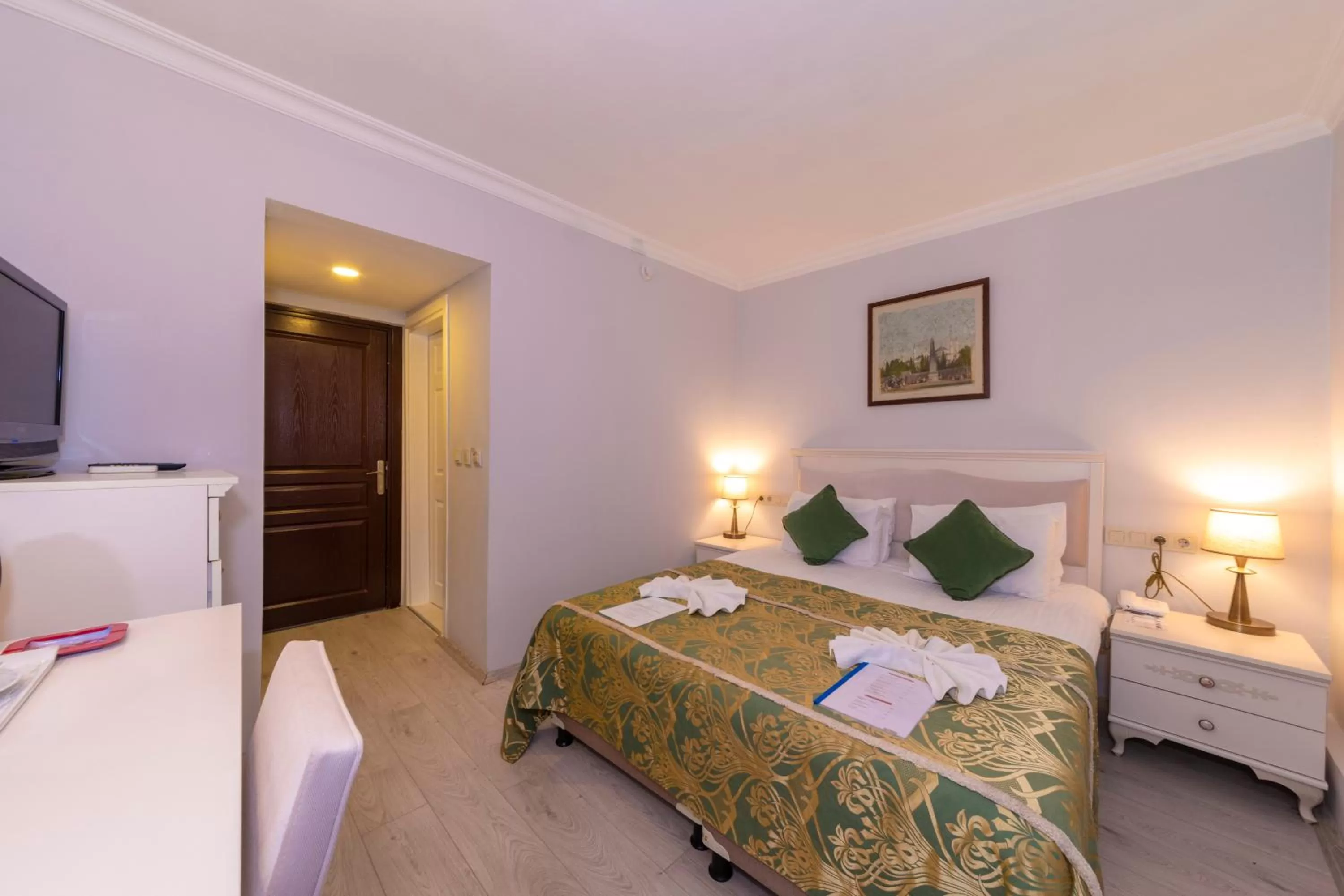 Bathroom, Bed in Arena Hotel - Special Class