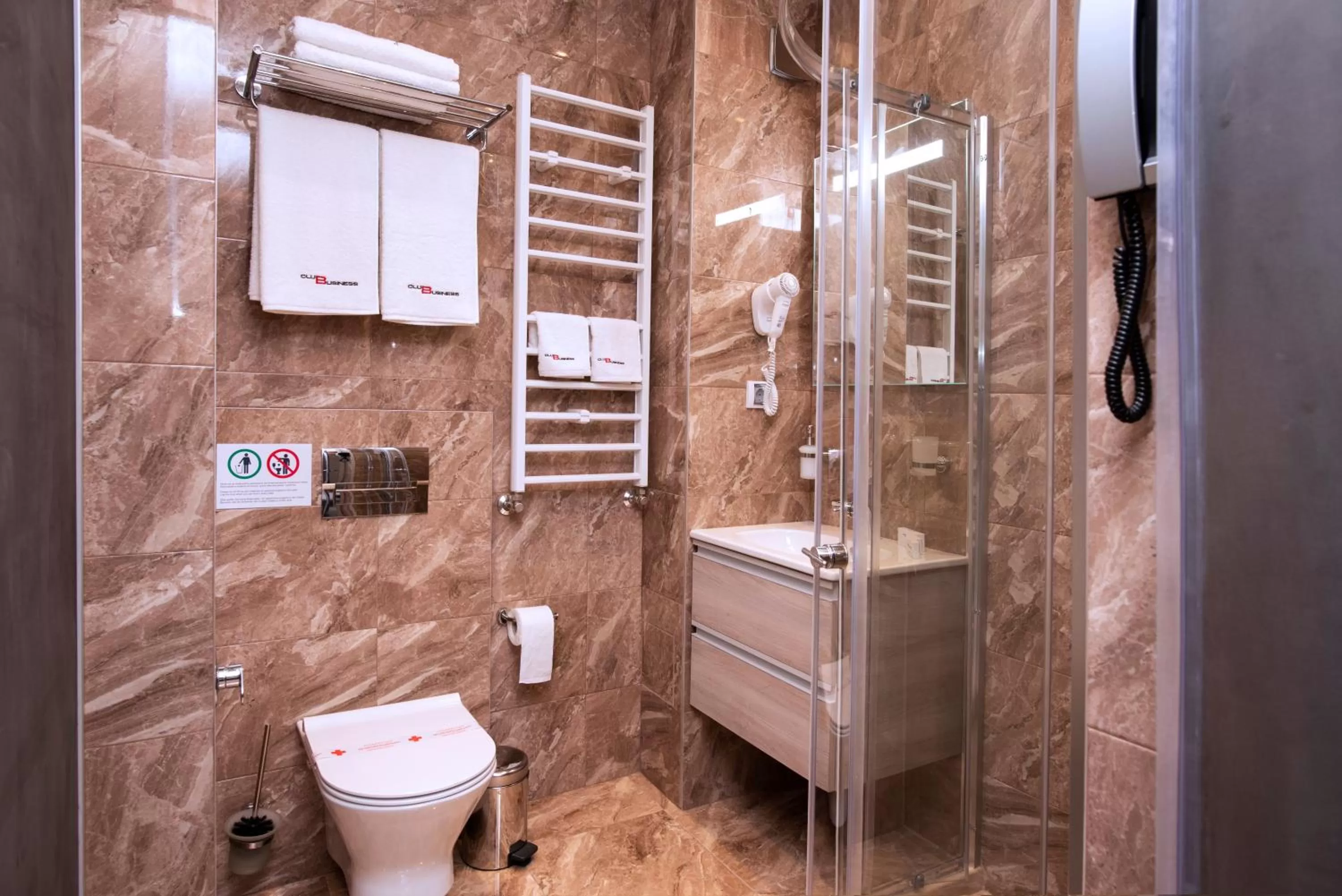 Bathroom in Family Hotel Business Club