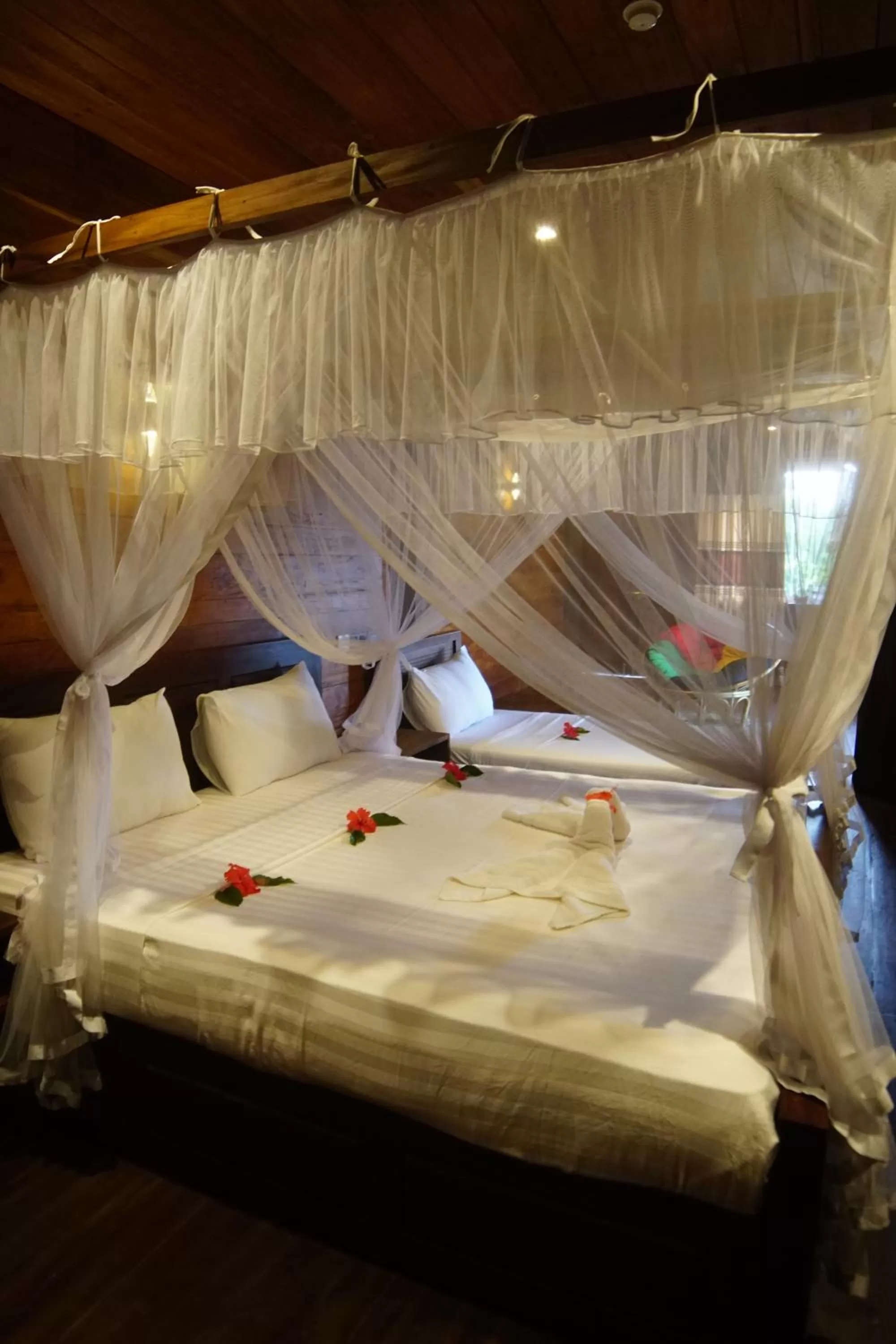Bed in Turtle Bay Beach Resort
